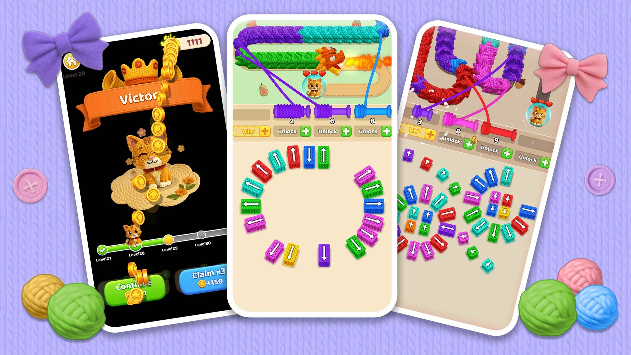 Wool Crush - Yarn Color Sort | Indus Appstore | Screenshot