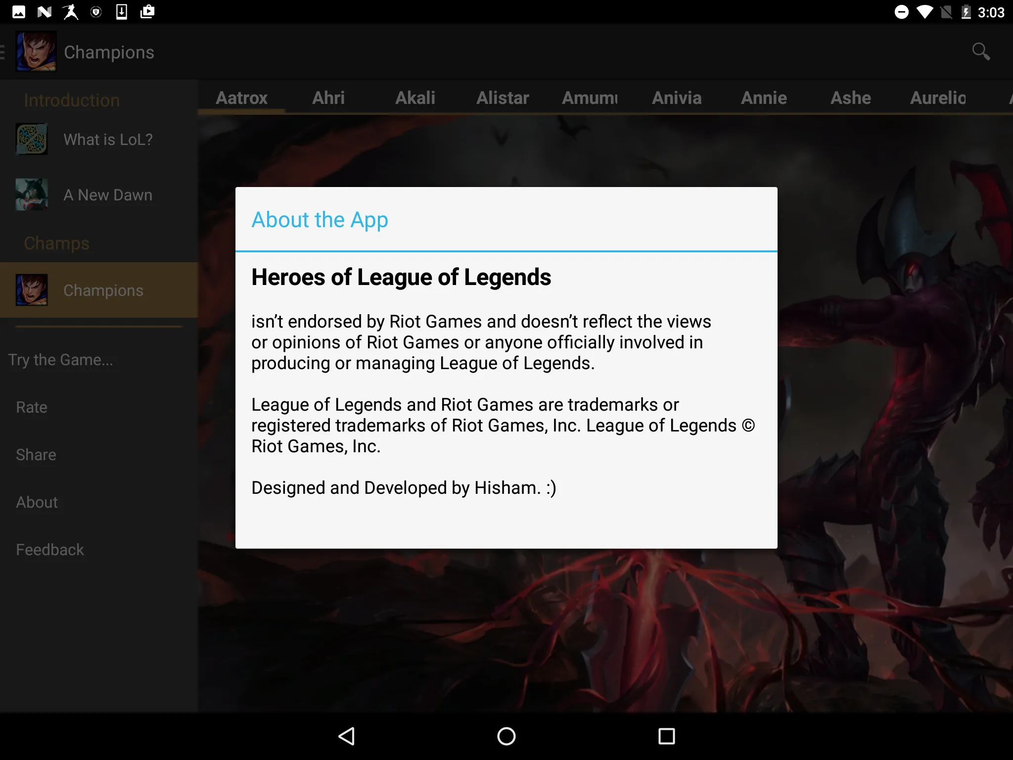 HD Wallpapers for League of Le | Indus Appstore | Screenshot