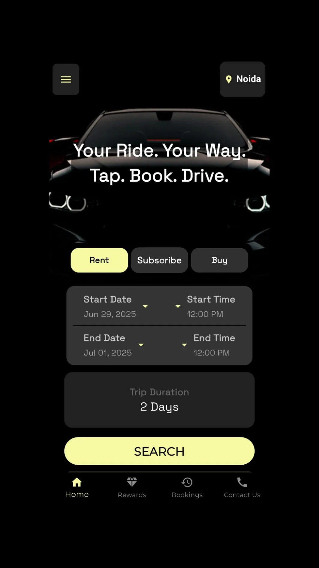 Zymo: Self Drive Car Rental | Indus Appstore | Screenshot