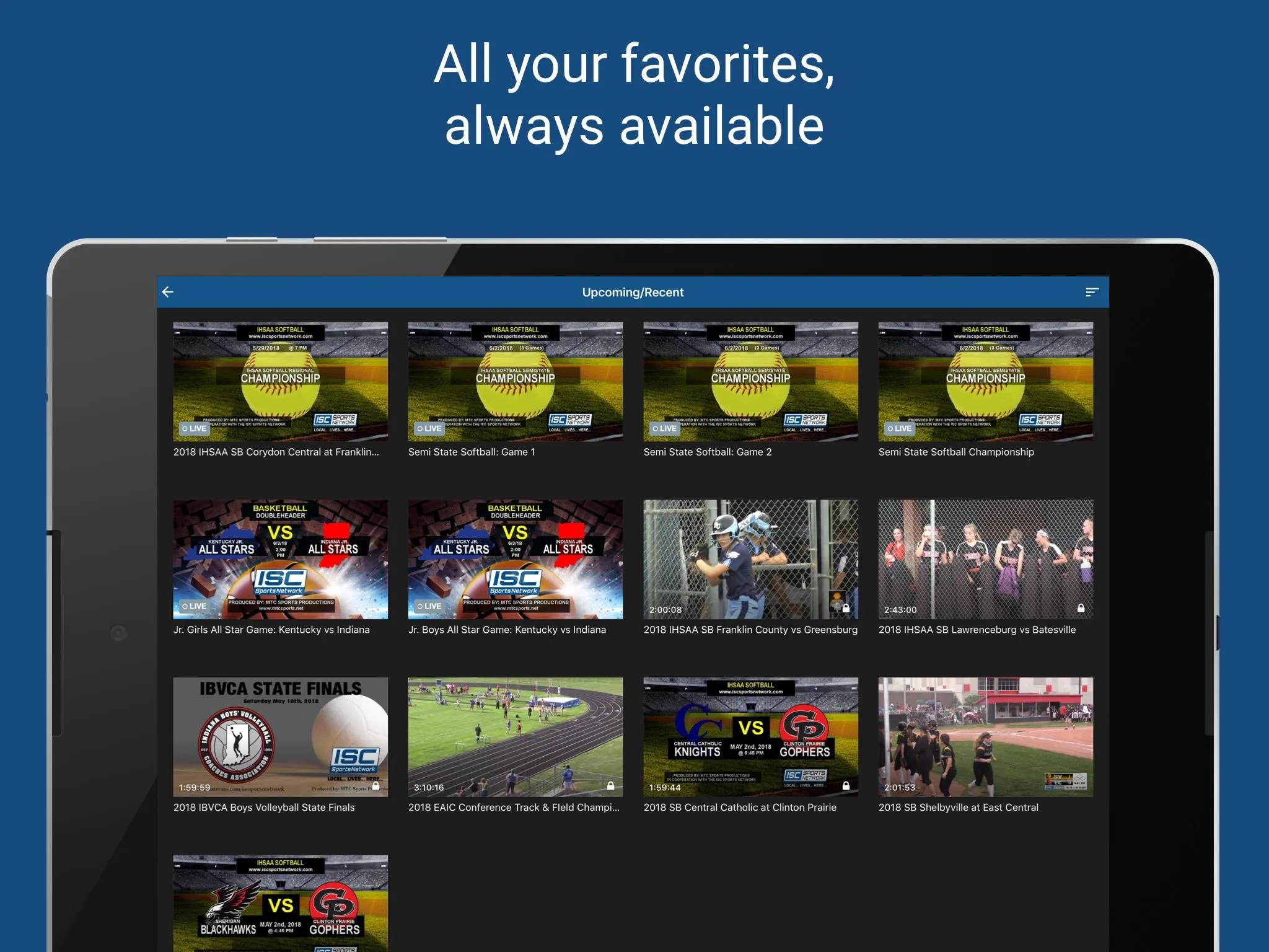 ISC Sports Network | Indus Appstore | Screenshot
