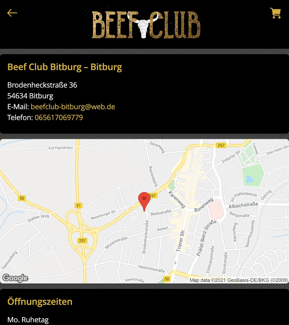 Beef Club Bitburg | Indus Appstore | Screenshot