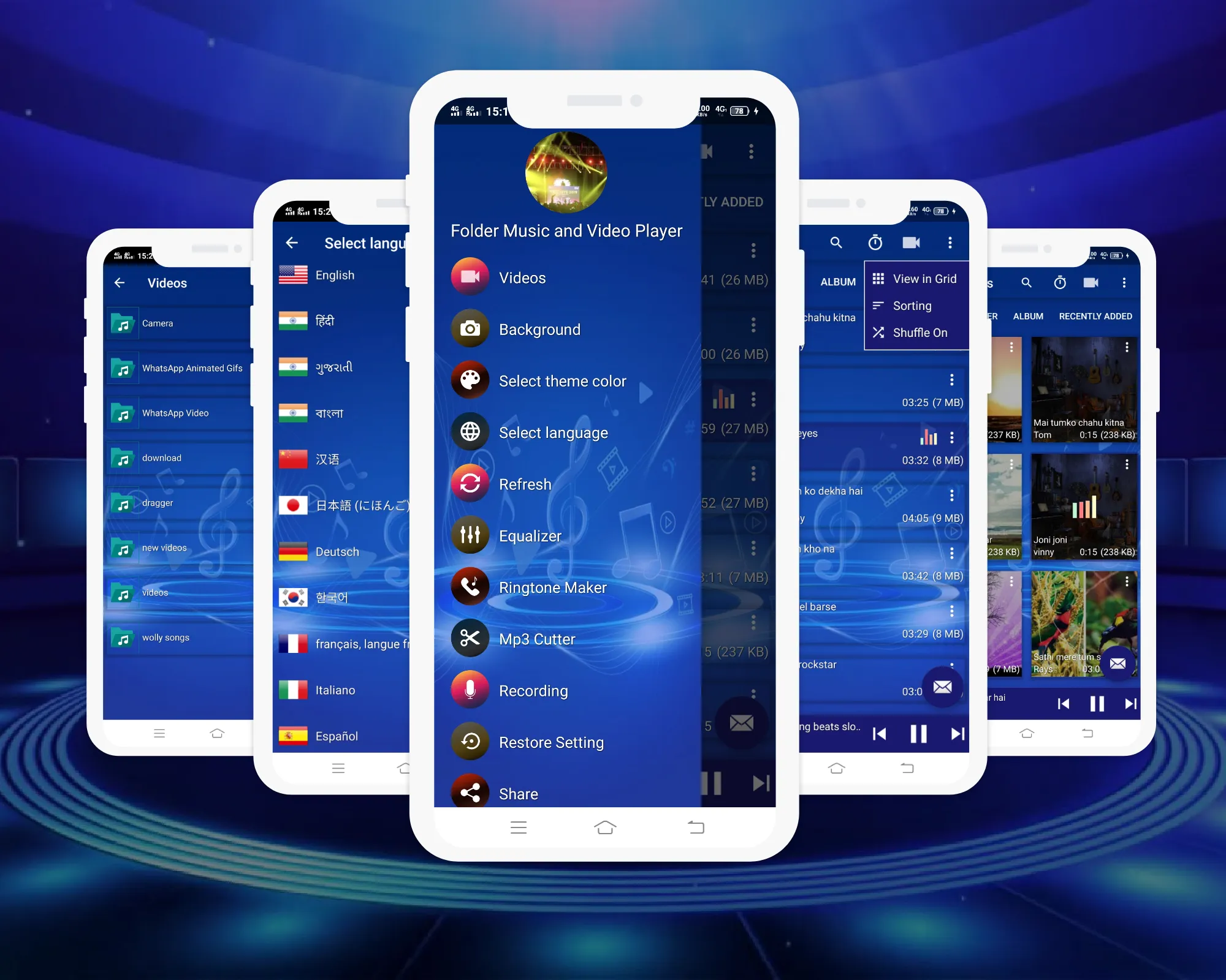 Folder Music Player - Video Pl | Indus Appstore | Screenshot