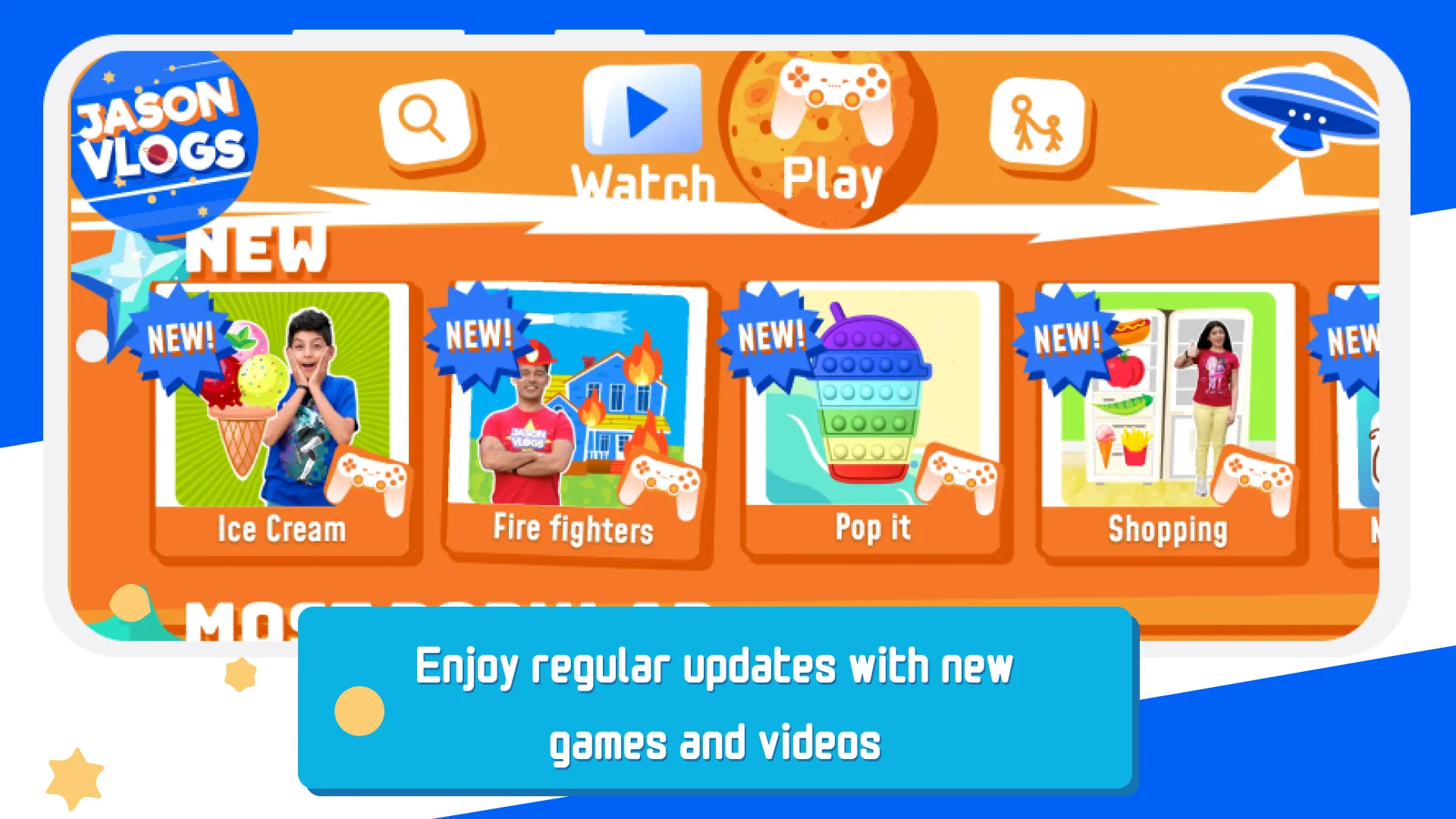 Jason Vlogs: games and videos | Indus Appstore | Screenshot