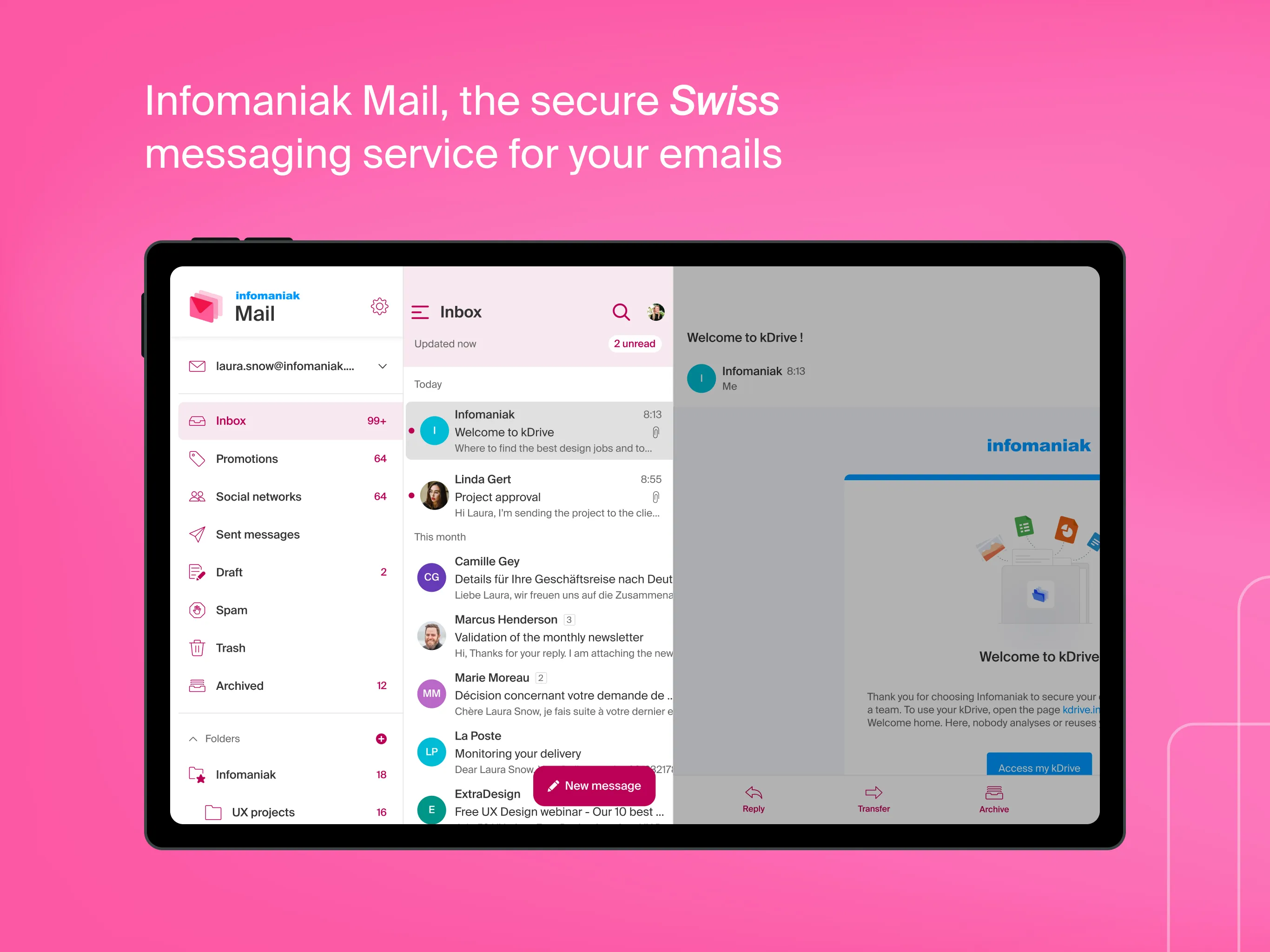 Infomaniak Mail | Indus Appstore | Screenshot