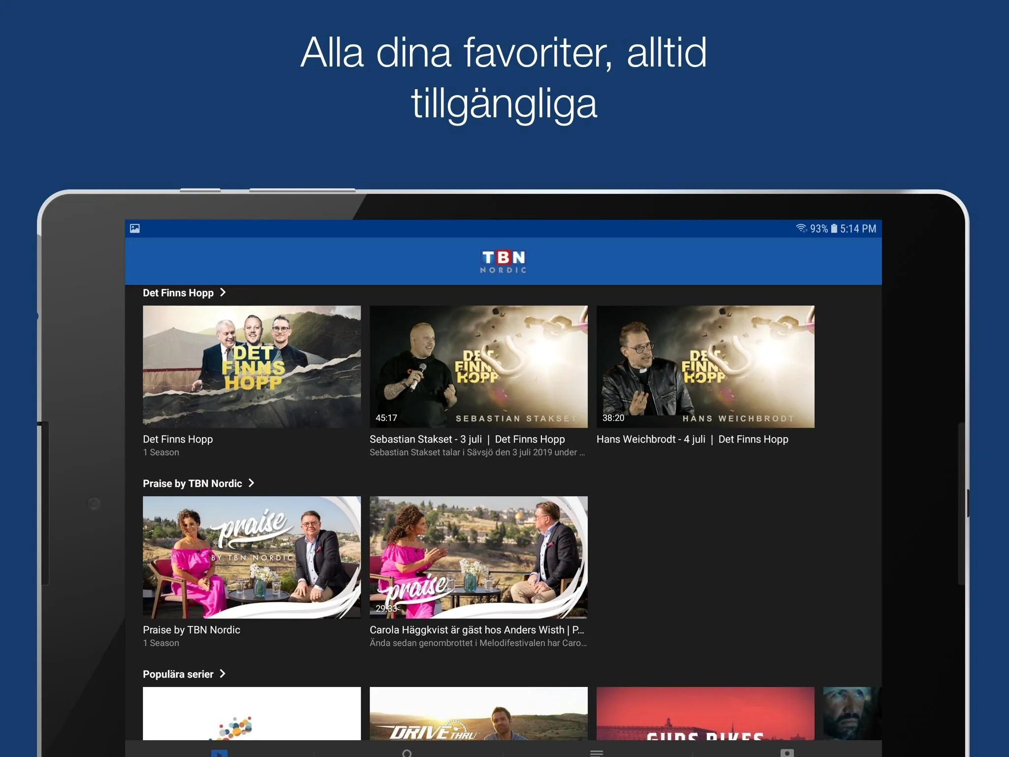 TBN Nordic Play | Indus Appstore | Screenshot