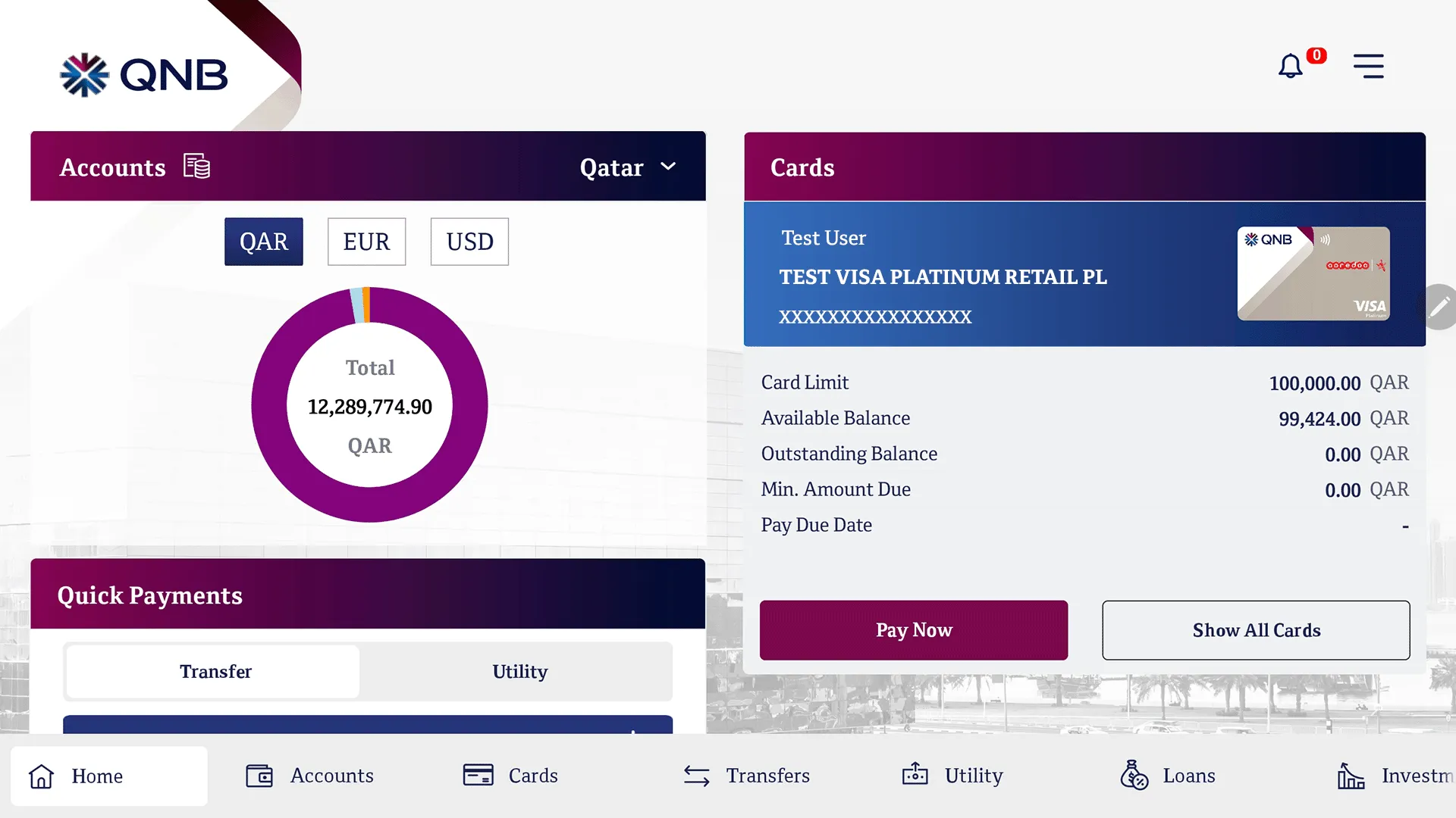 QNB Mobile for Tablet | Indus Appstore | Screenshot