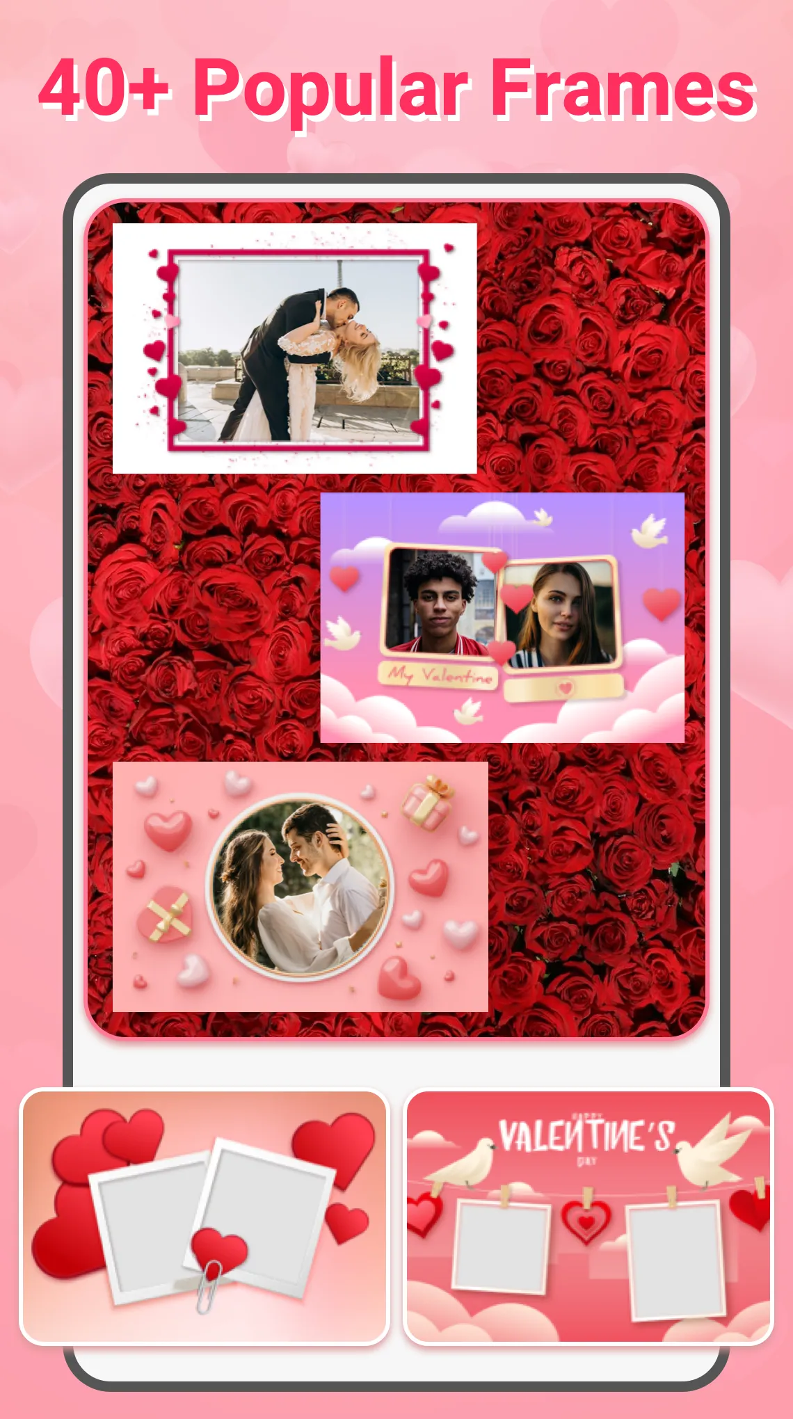 Photo Frame Maker Collage Love | Indus Appstore | Screenshot