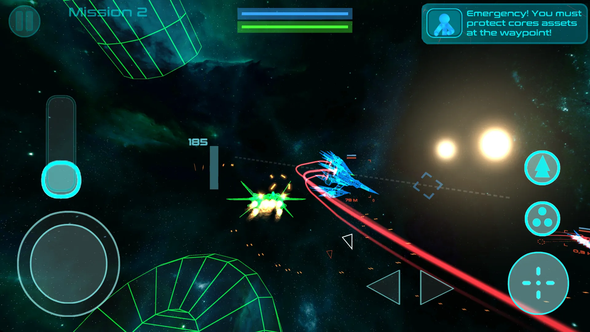 Stickman Space Fighter | Indus Appstore | Screenshot