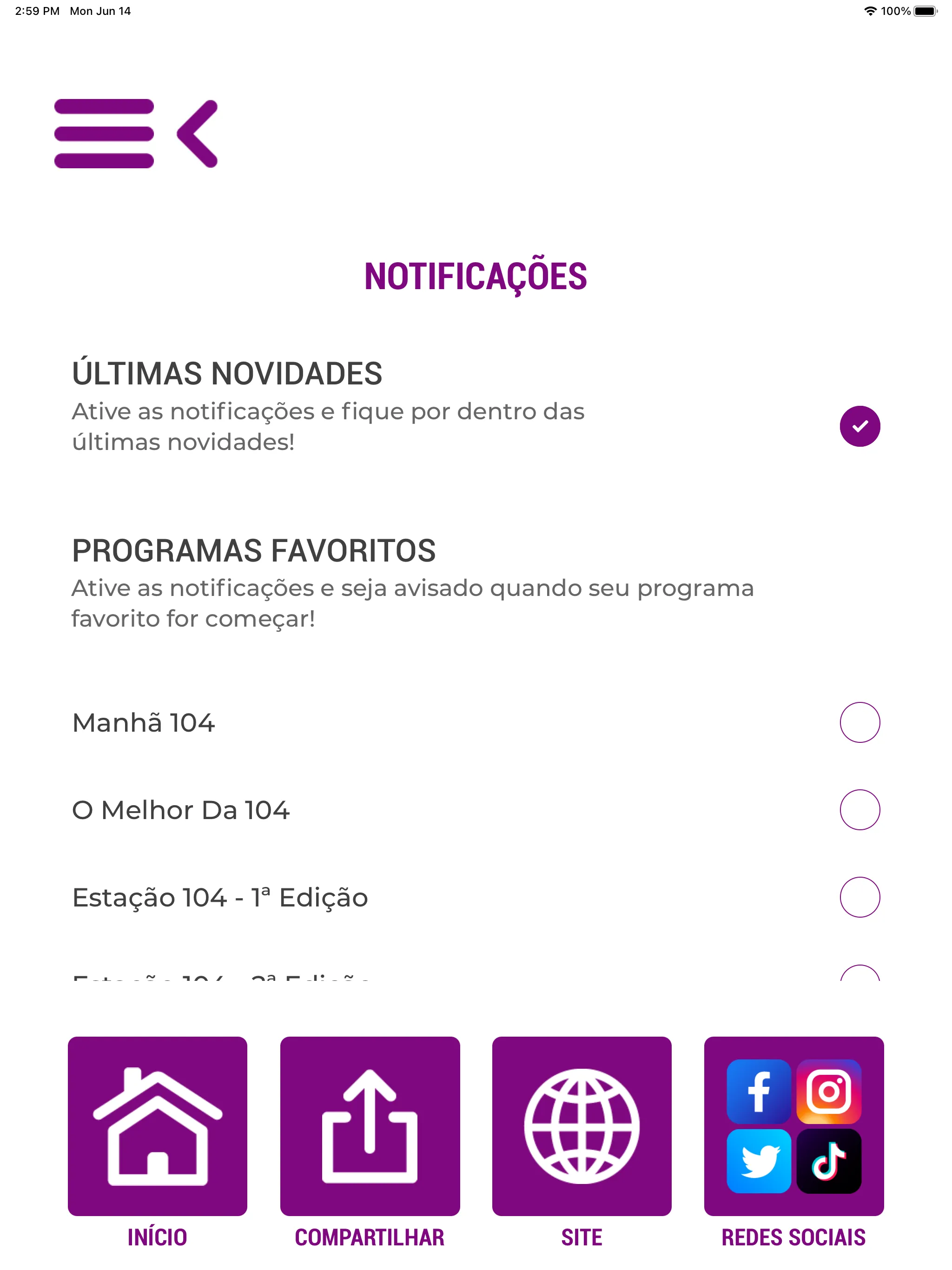 Rádio 104 FM - 104,1 FM | Indus Appstore | Screenshot