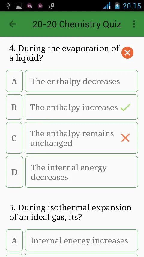 20-20 Chemistry Quizzes | Indus Appstore | Screenshot