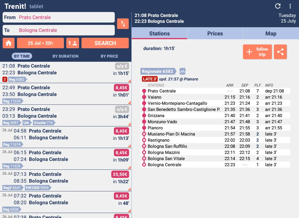 Trenit - find Trains in Italy | Indus Appstore | Screenshot