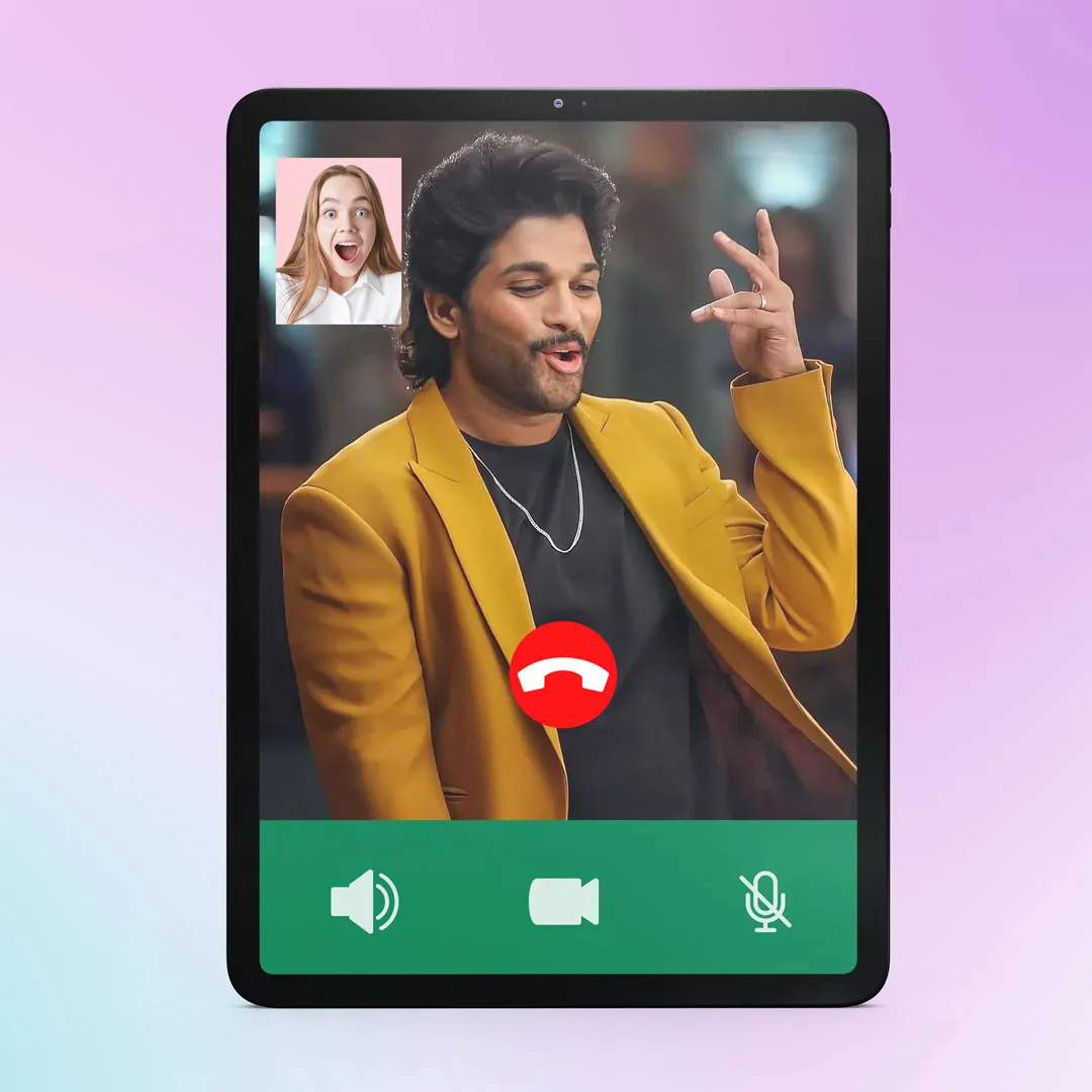 Allu Arjun pushpa video cal me | Indus Appstore | Screenshot