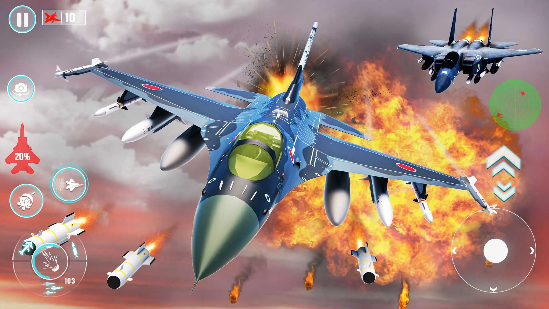 Fighter Jet War Plane Games | Indus Appstore | Screenshot