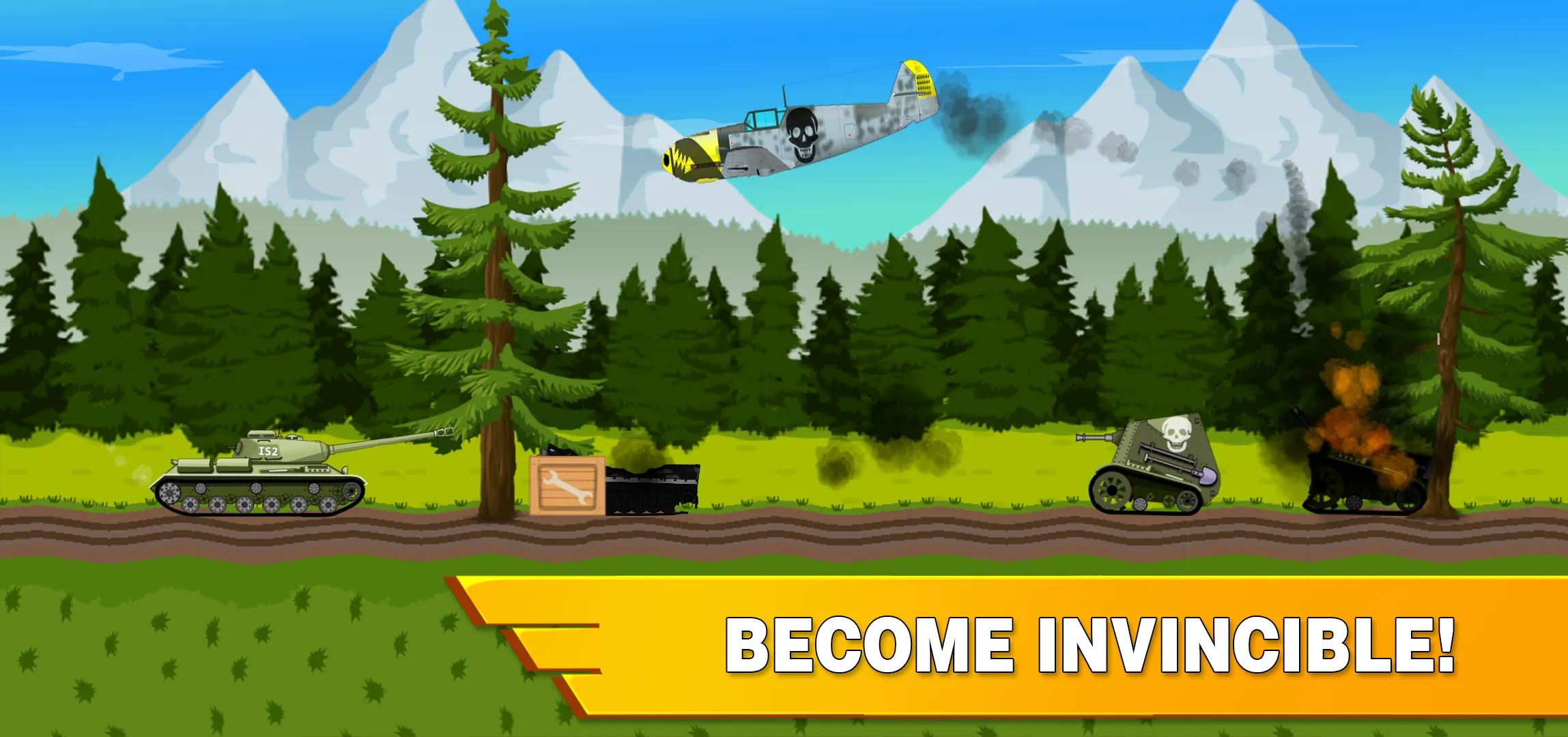 Tank Battle War 2d: vs Boss | Indus Appstore | Screenshot