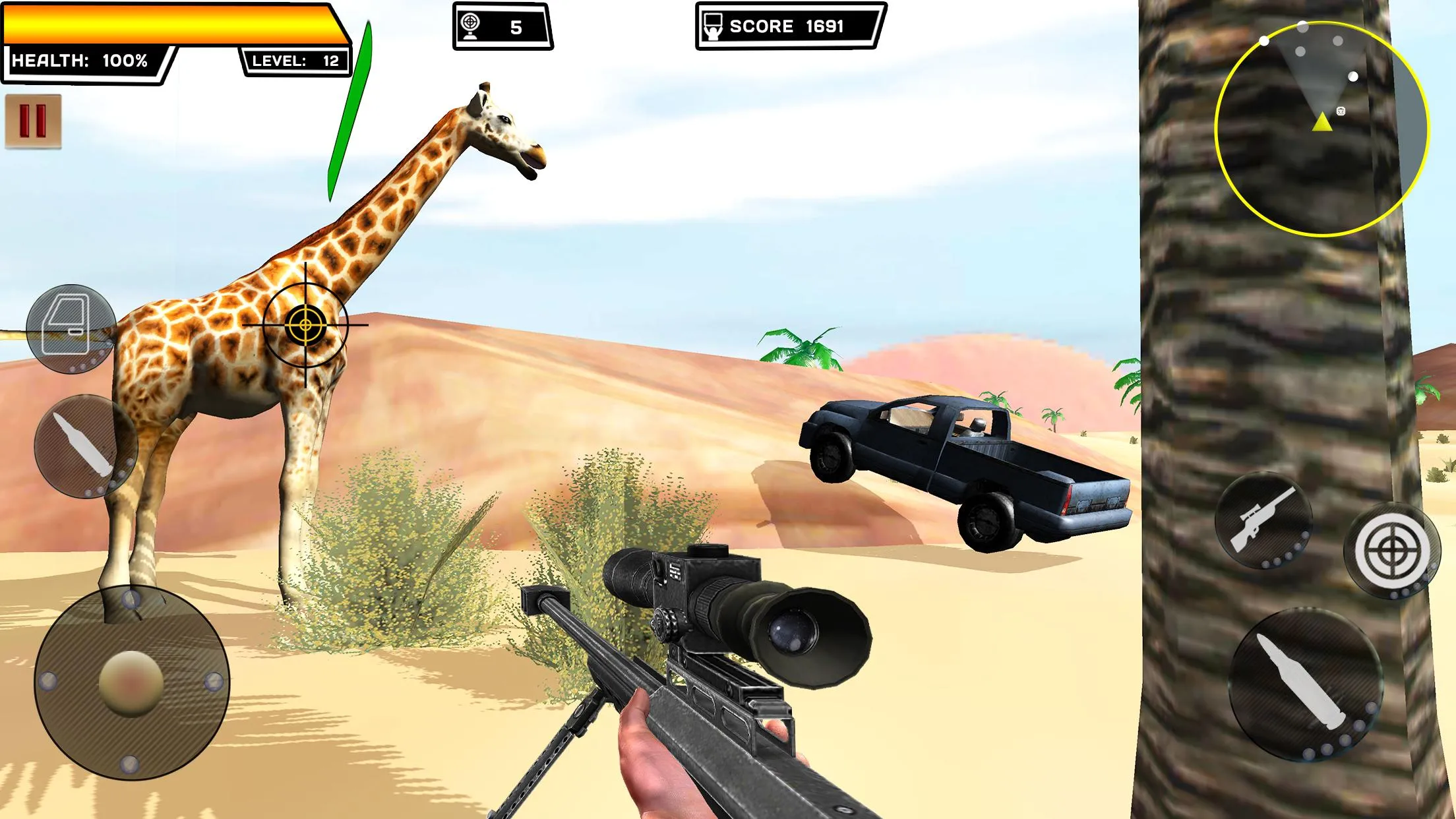 Animals Hunting 4x4 Safari 3D | Indus Appstore | Screenshot