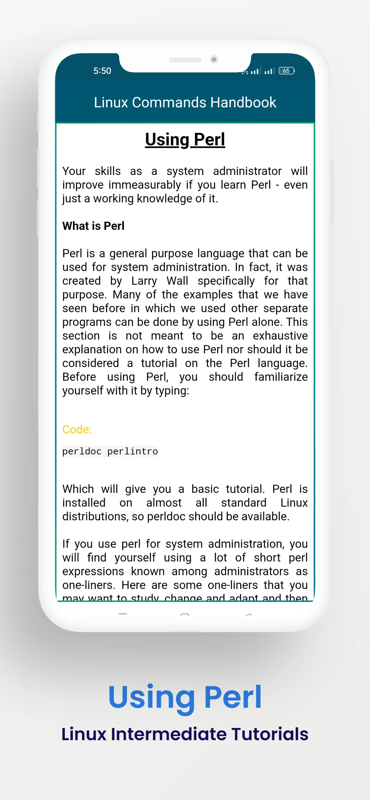 Linux Commands Handbook | Indus Appstore | Screenshot