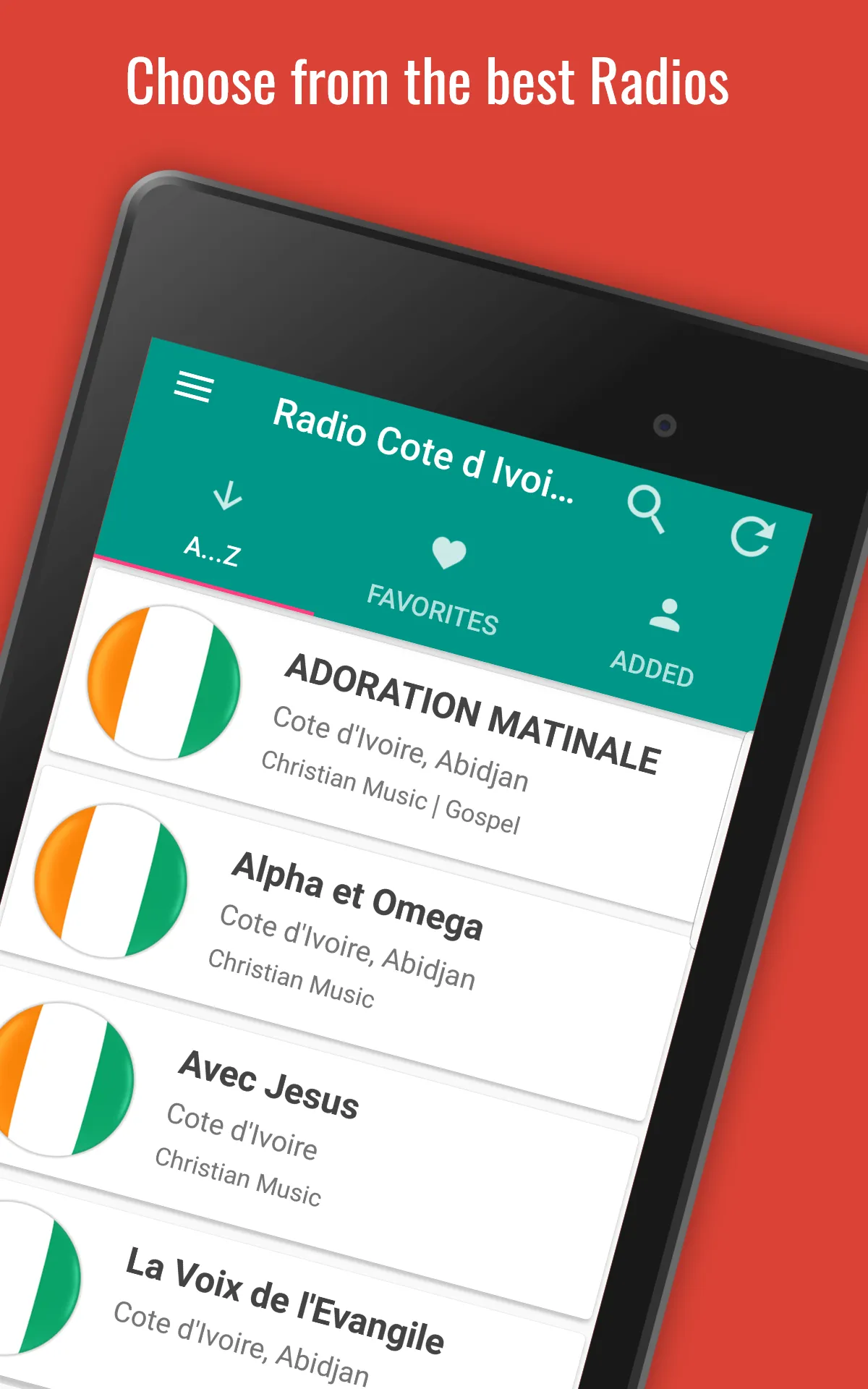 Cote d'Ivoire Radio Stations | Indus Appstore | Screenshot