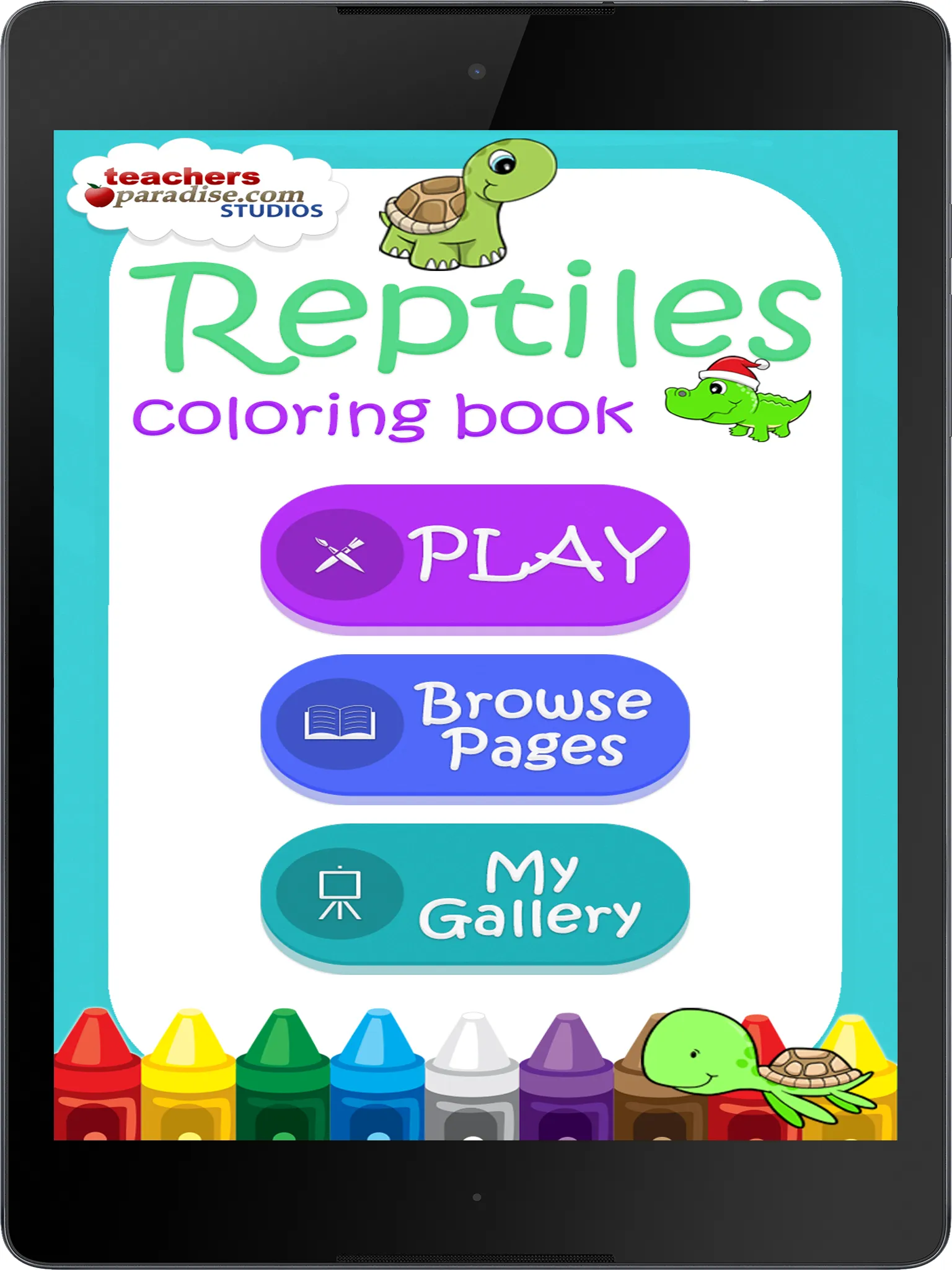 Reptiles Coloring Book & Game | Indus Appstore | Screenshot