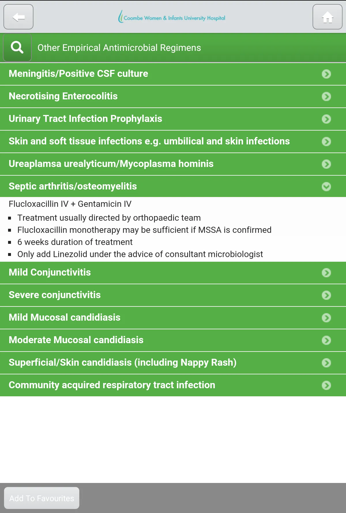 Coombe Neonatal Guidelines | Indus Appstore | Screenshot