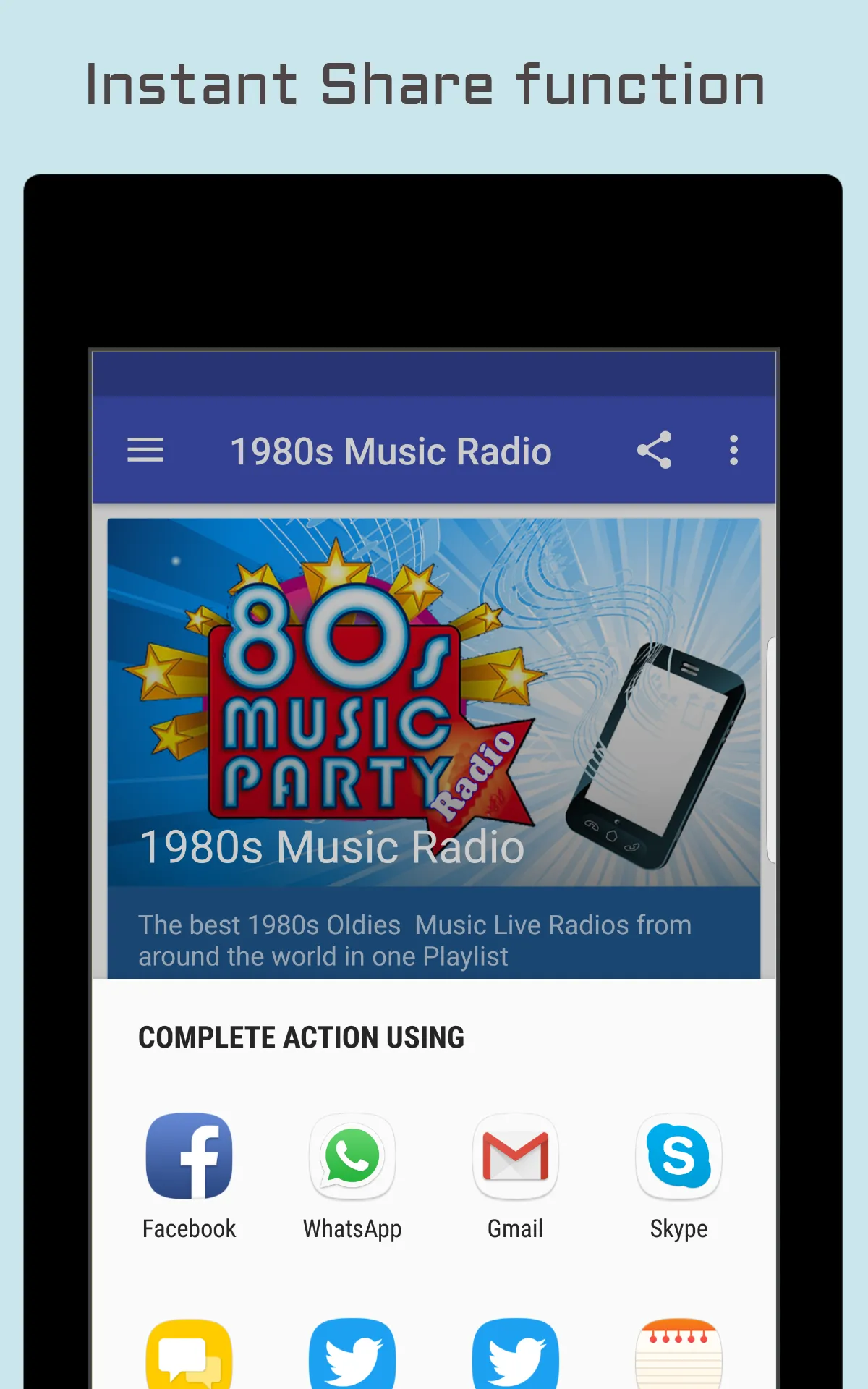 80s Radio Top Eighties Music | Indus Appstore | Screenshot