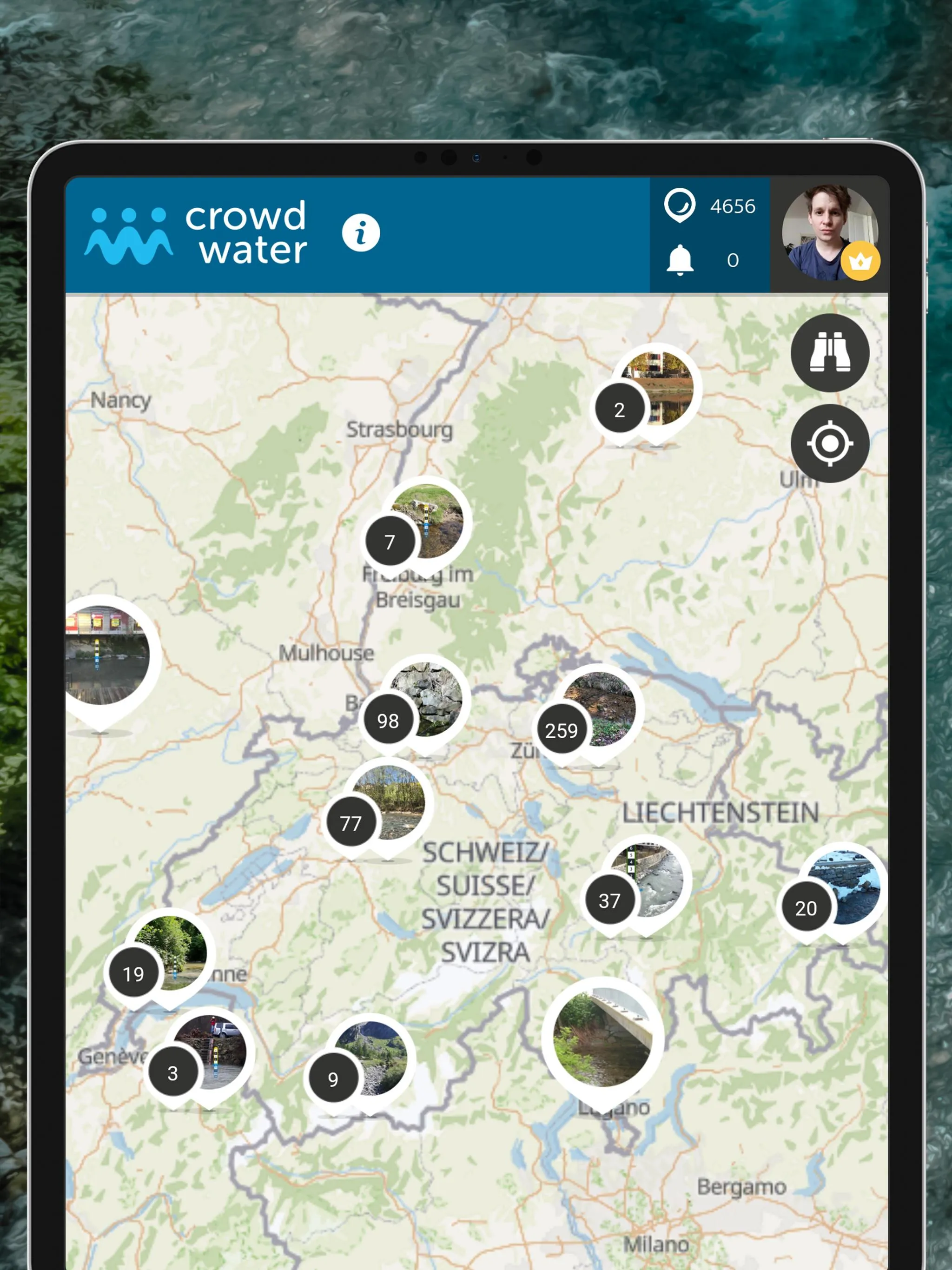 CrowdWater | SPOTTERON | Indus Appstore | Screenshot