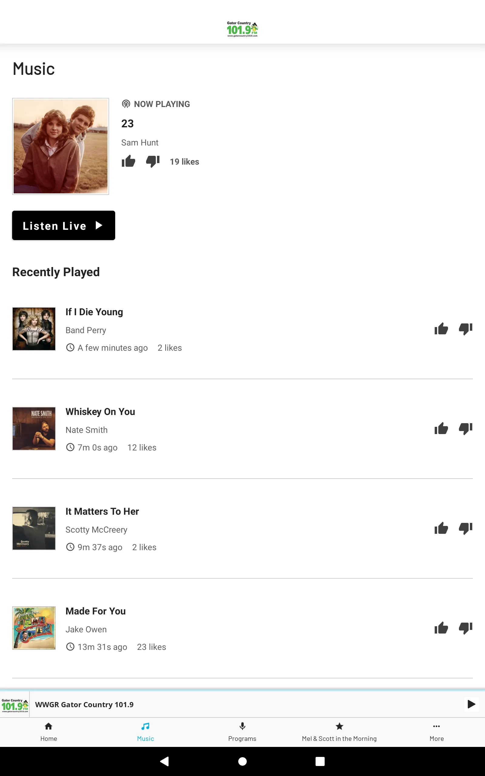 Gator Country 101.9 | Indus Appstore | Screenshot