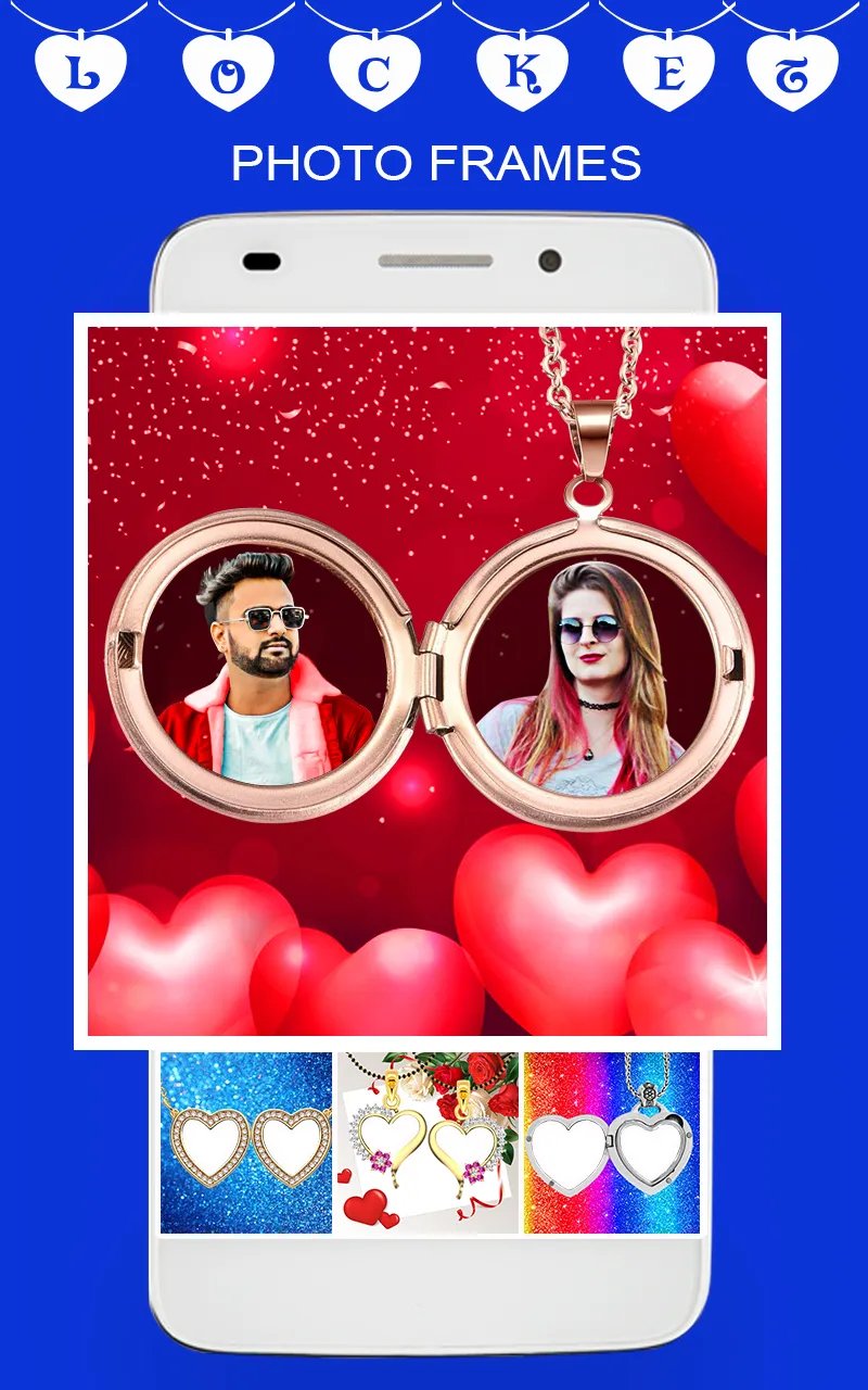 Locket photo frame dual love | Indus Appstore | Screenshot