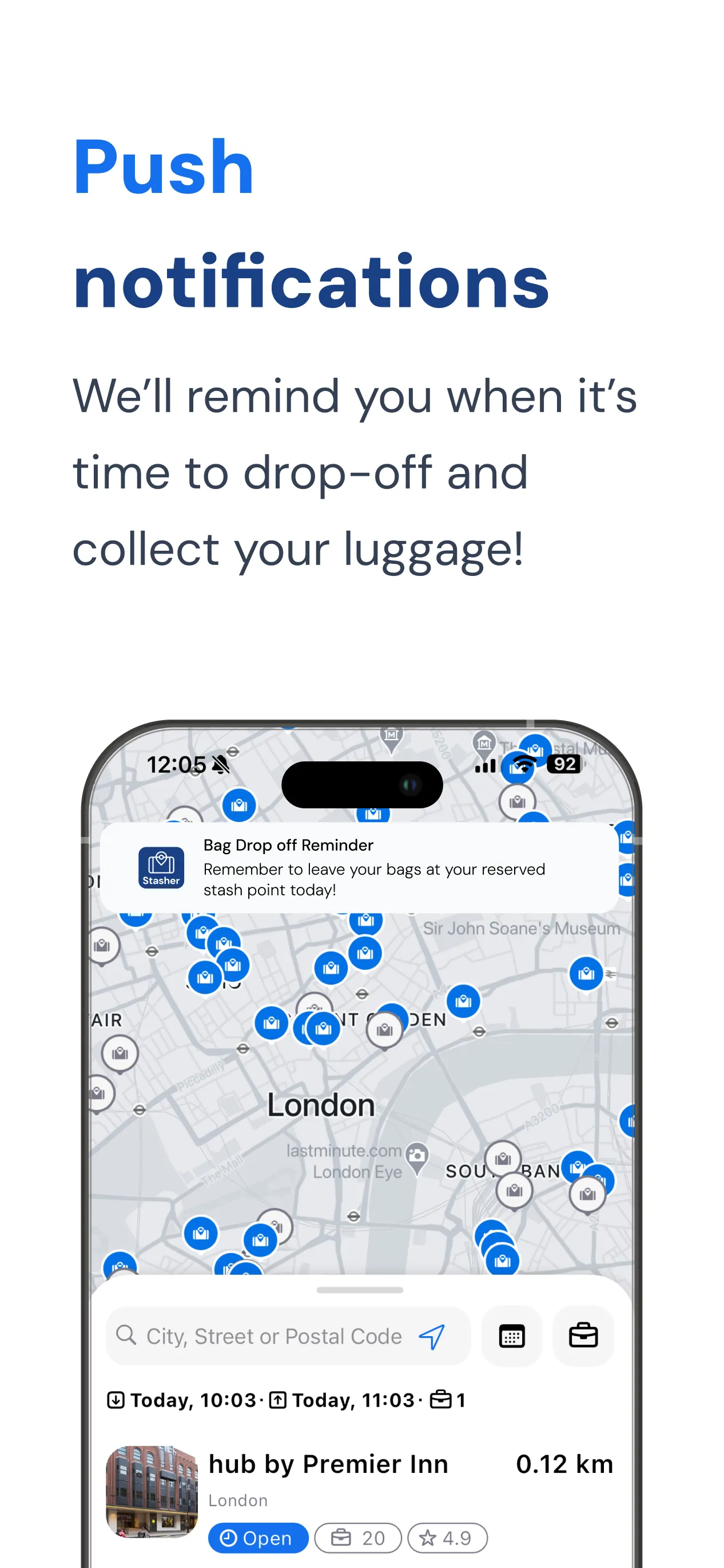 Stasher Luggage Storage | Indus Appstore | Screenshot