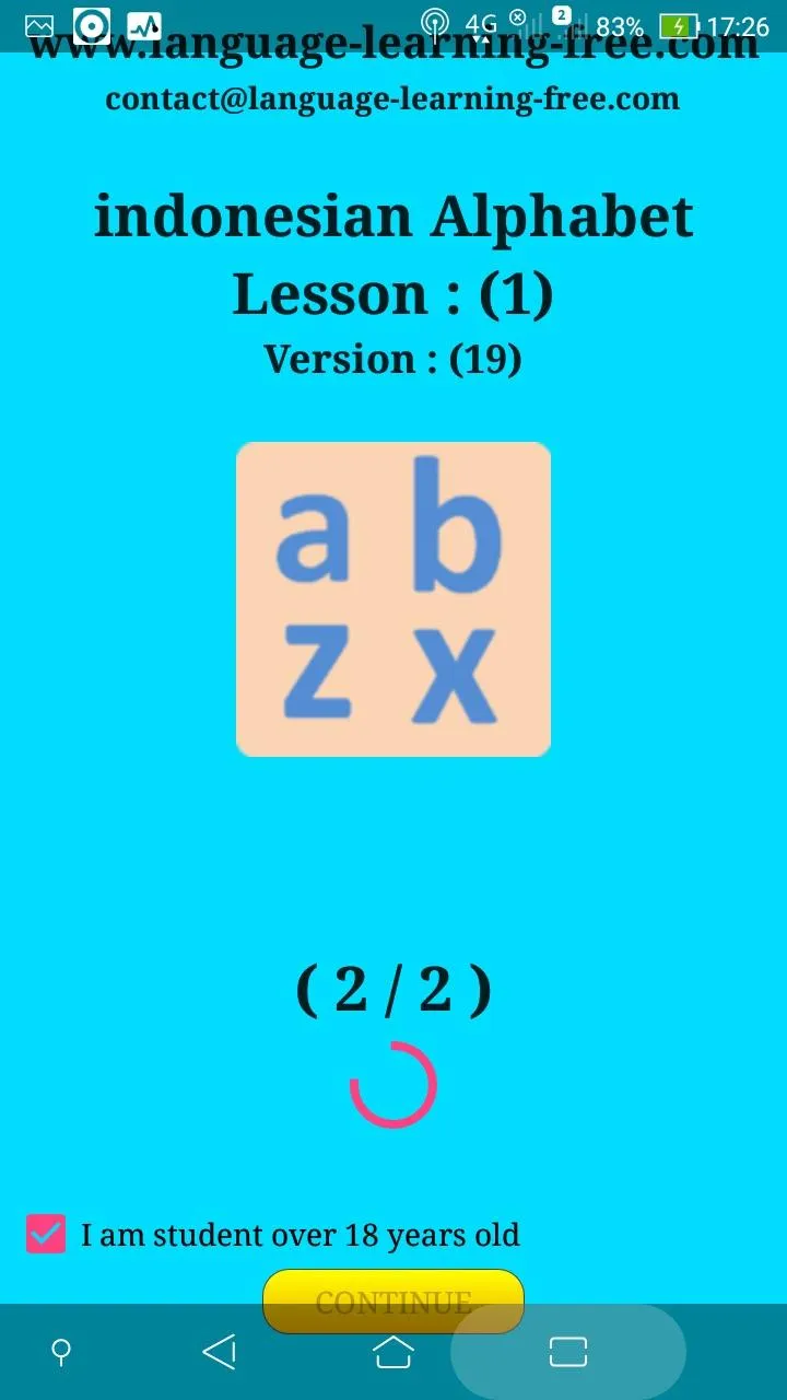 Indonesian alphabet for studen | Indus Appstore | Screenshot