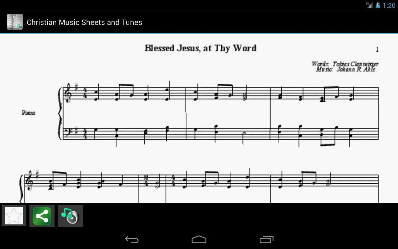 Christian Music Sheets - Tunes | Indus Appstore | Screenshot