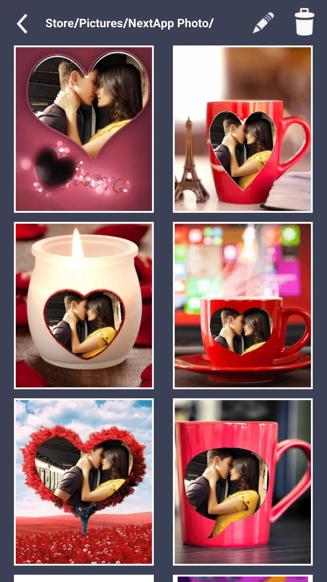 Love Photo Frames | Indus Appstore | Screenshot