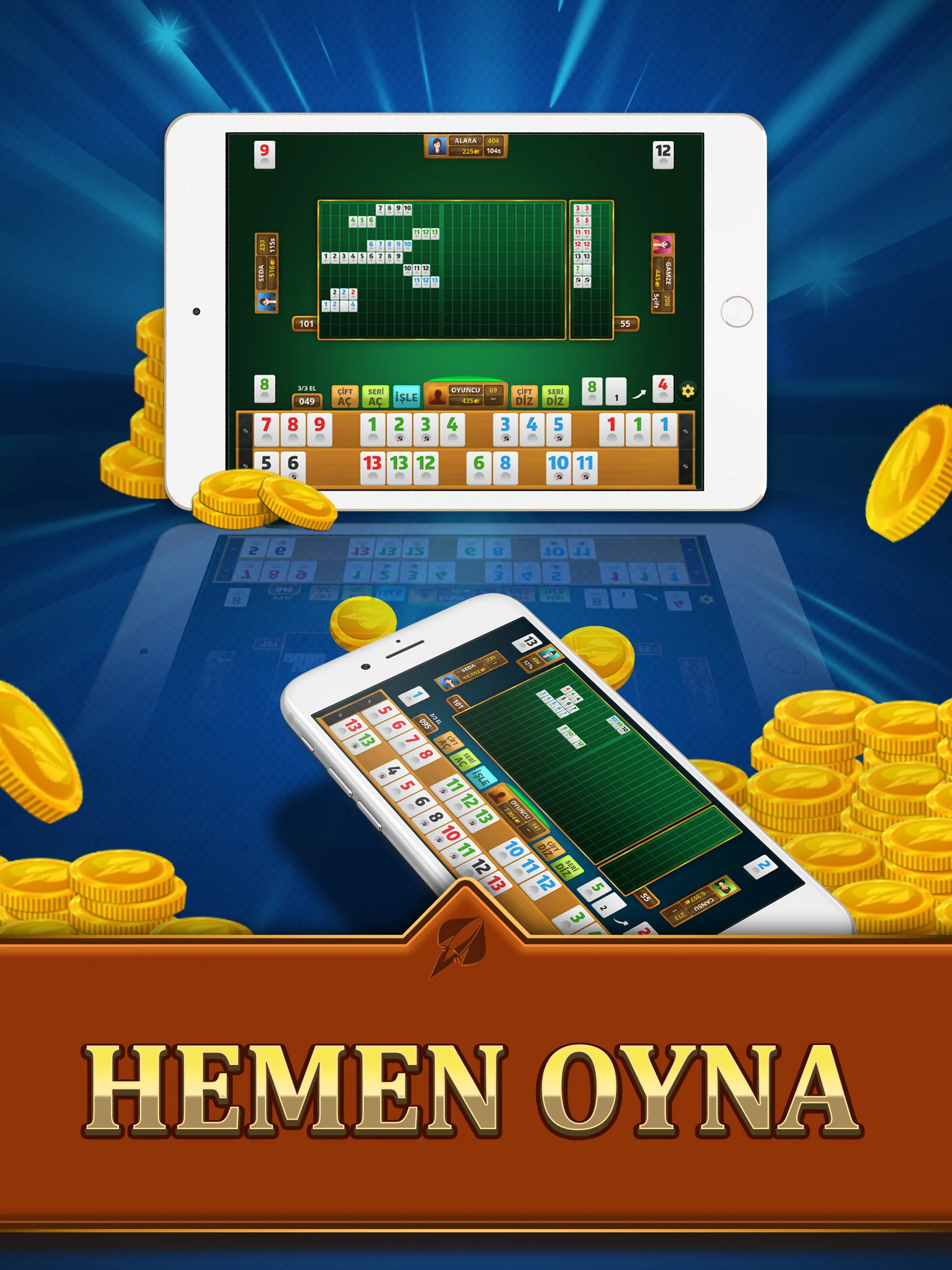 101 Okey İnternetsiz HD Yüzbir | Indus Appstore | Screenshot