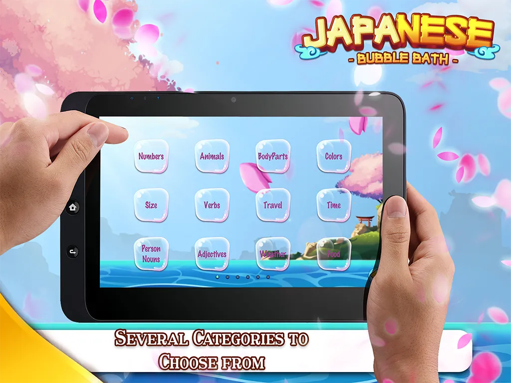 Learn Japanese Bubble Bath | Indus Appstore | Screenshot