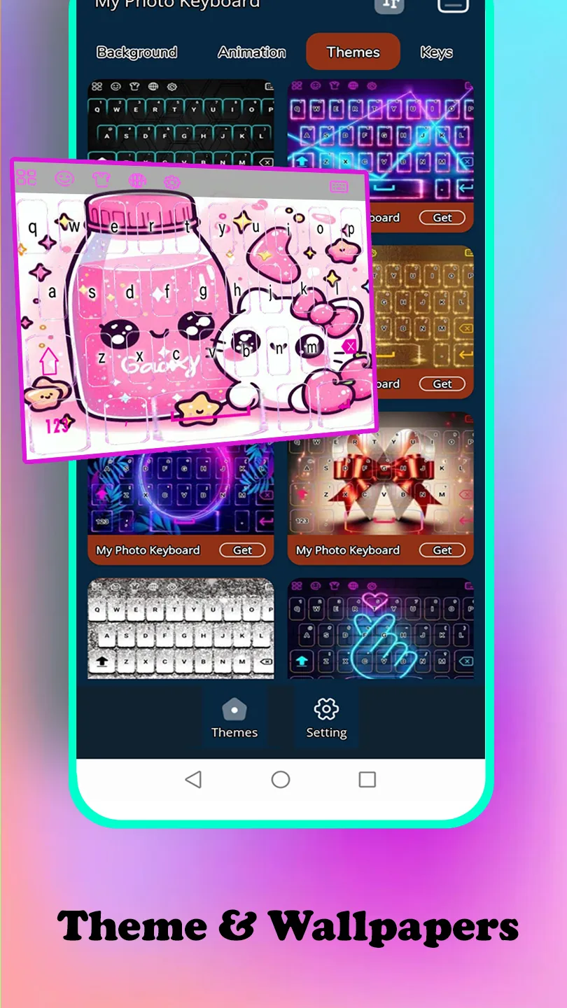 Kawaii Milk keyboard | Indus Appstore | Screenshot