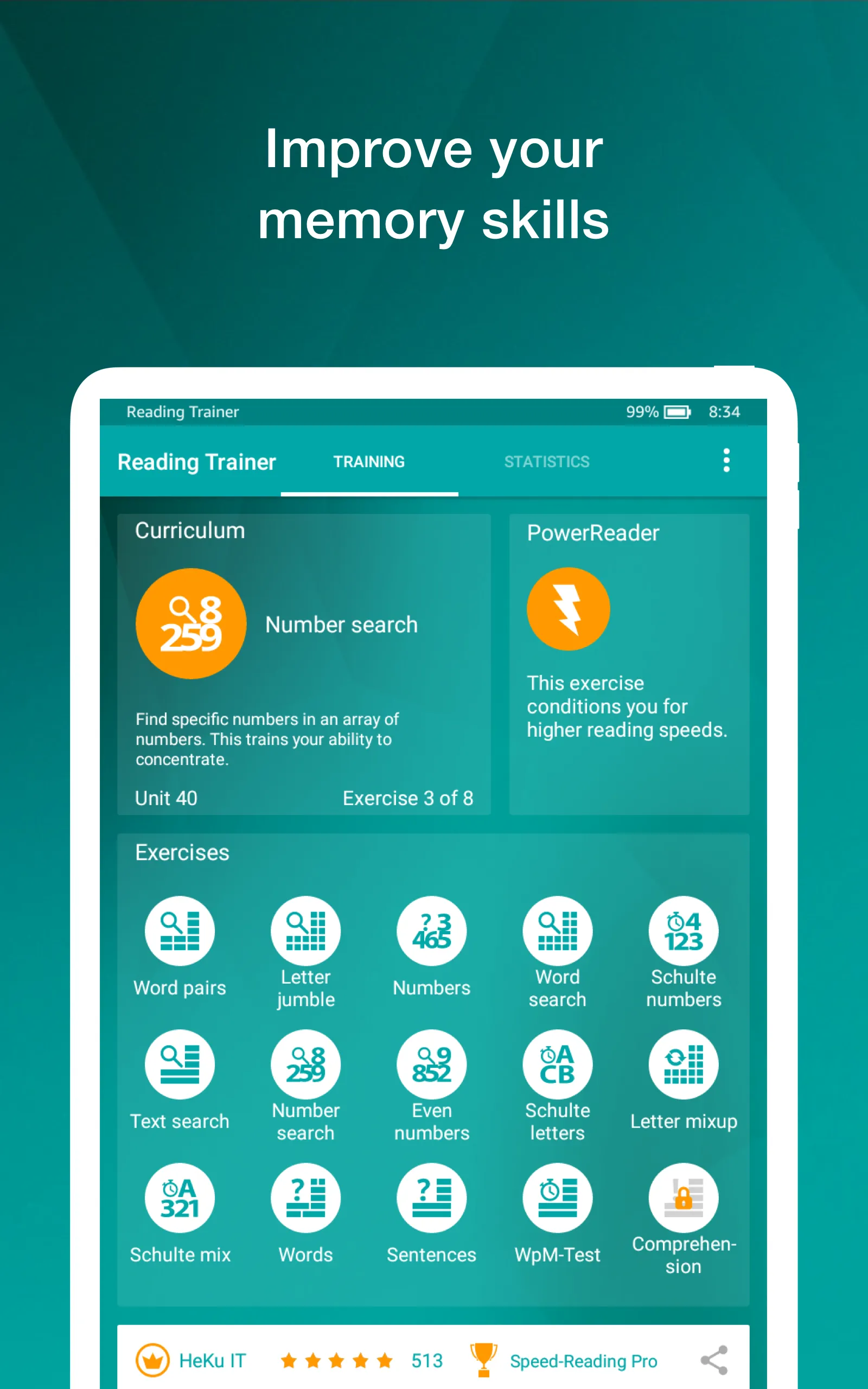 Reading Trainer | Indus Appstore | Screenshot