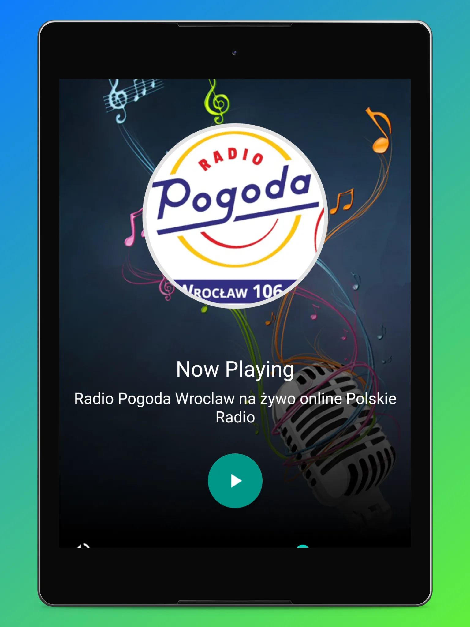 Radio Pogoda Wrocław PL Online | Indus Appstore | Screenshot