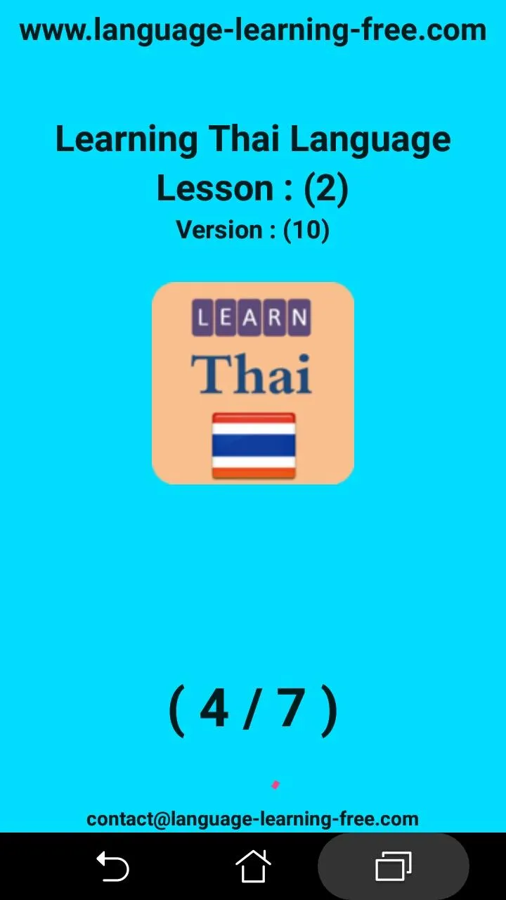 Learning Thai Language | Indus Appstore | Screenshot