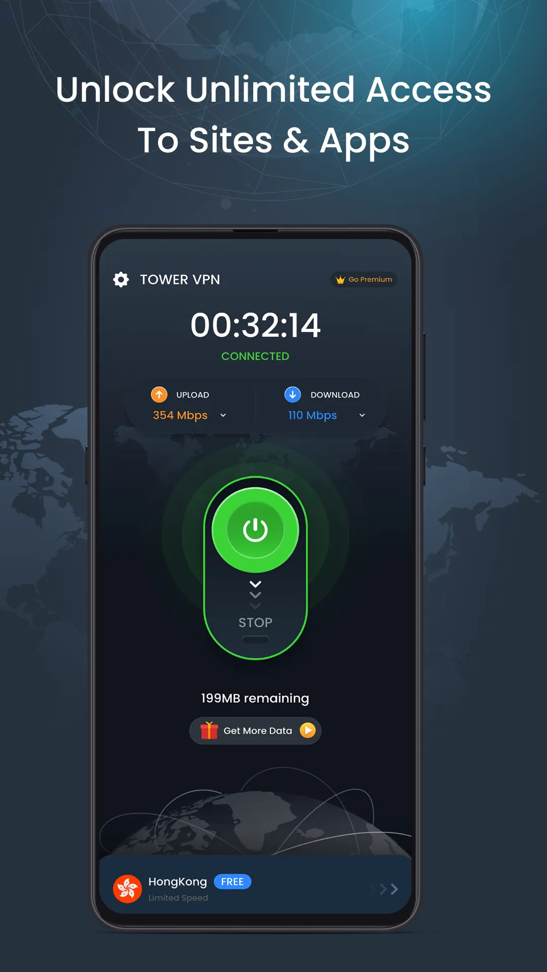 Tower VPN - Fast, Secure Proxy | Indus Appstore | Screenshot