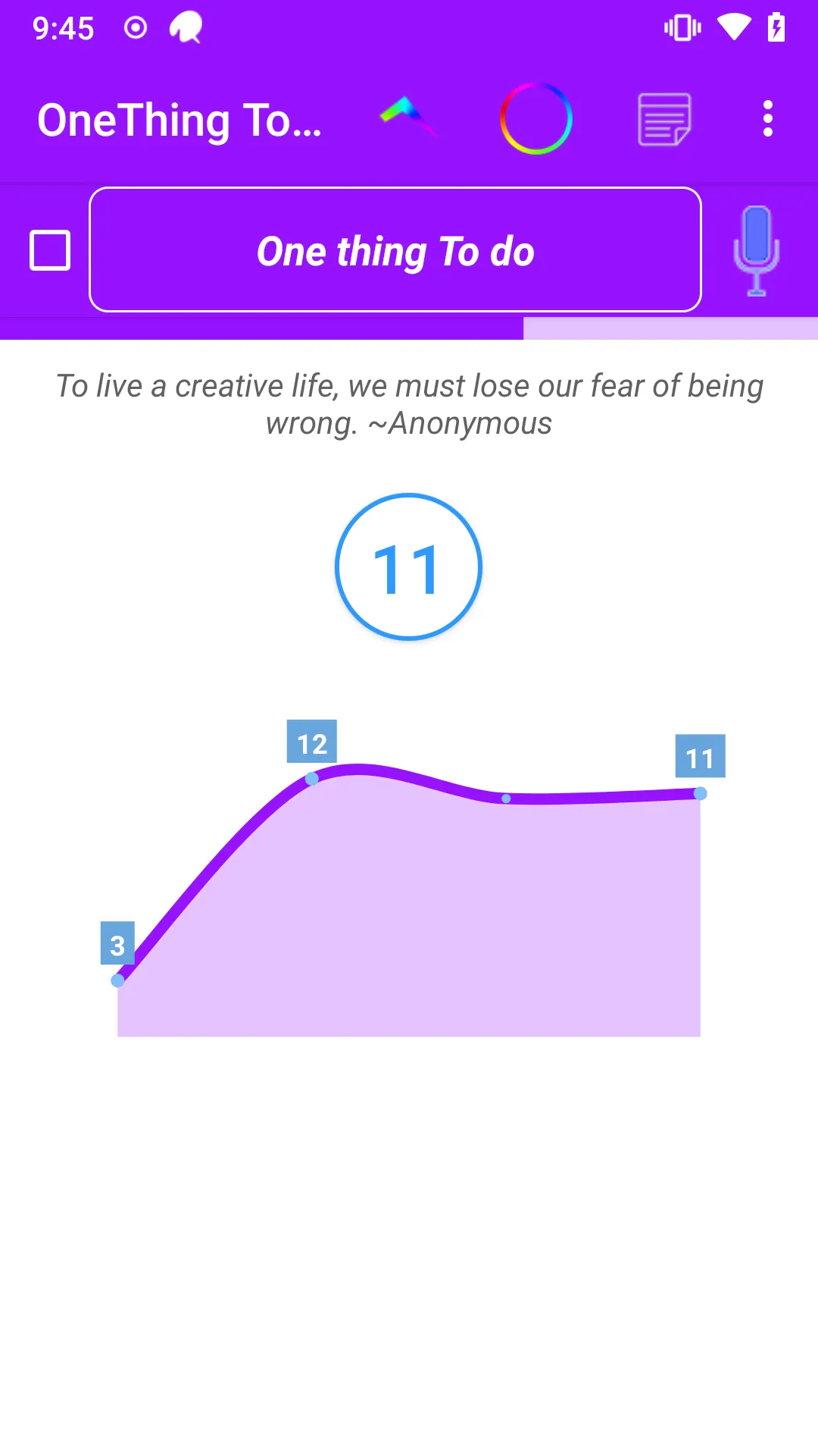 OneThing Todo | Indus Appstore | Screenshot