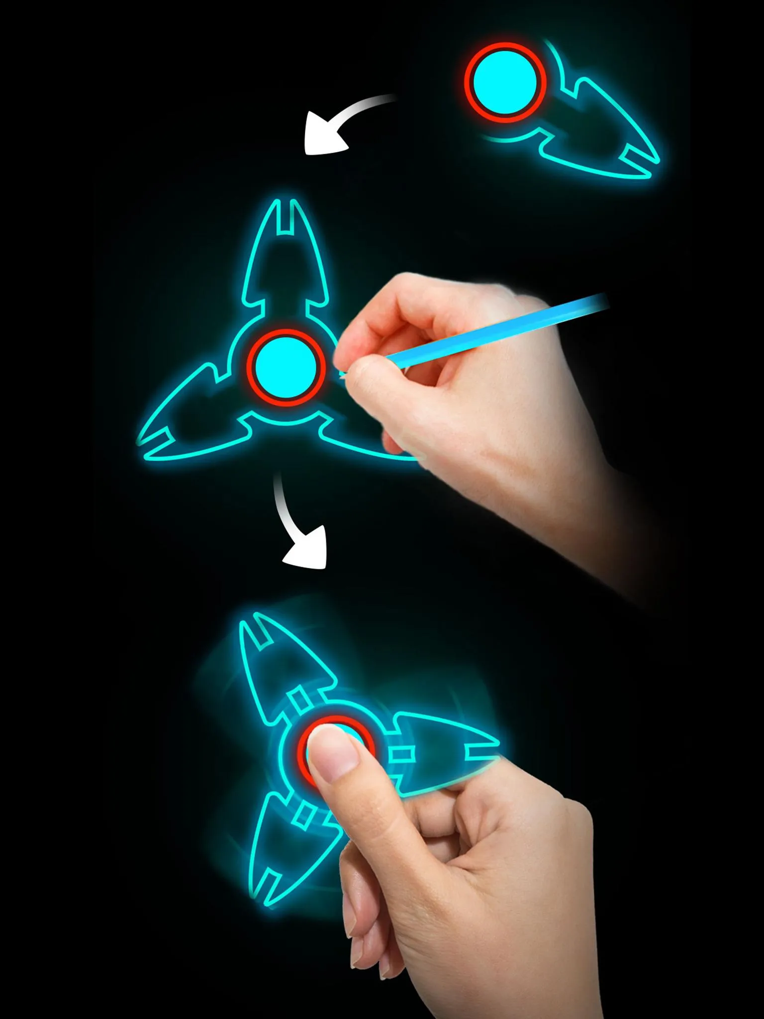 Draw Finger Spinner | Indus Appstore | Screenshot