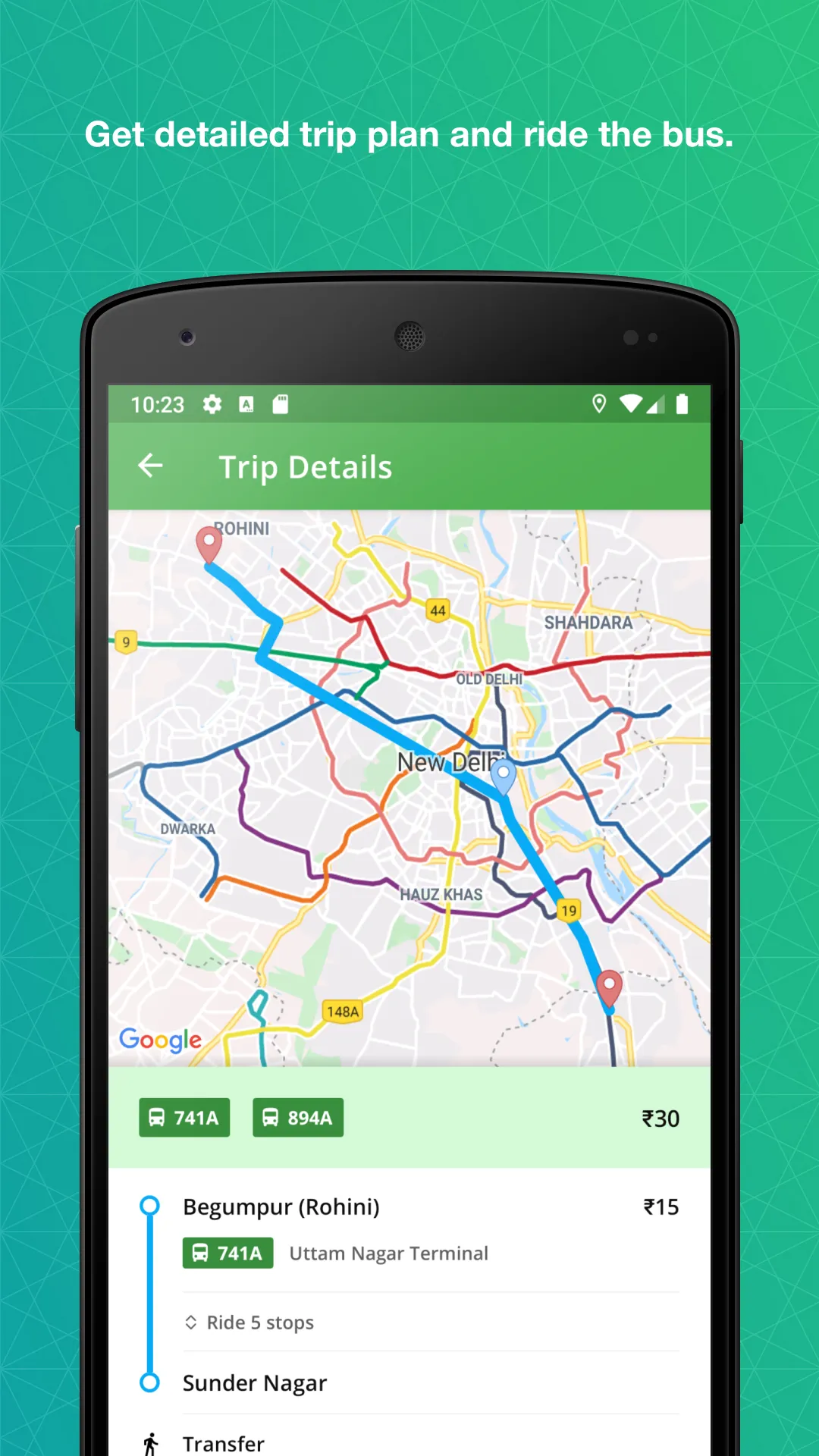 DTC Bus Routes | Indus Appstore | Screenshot