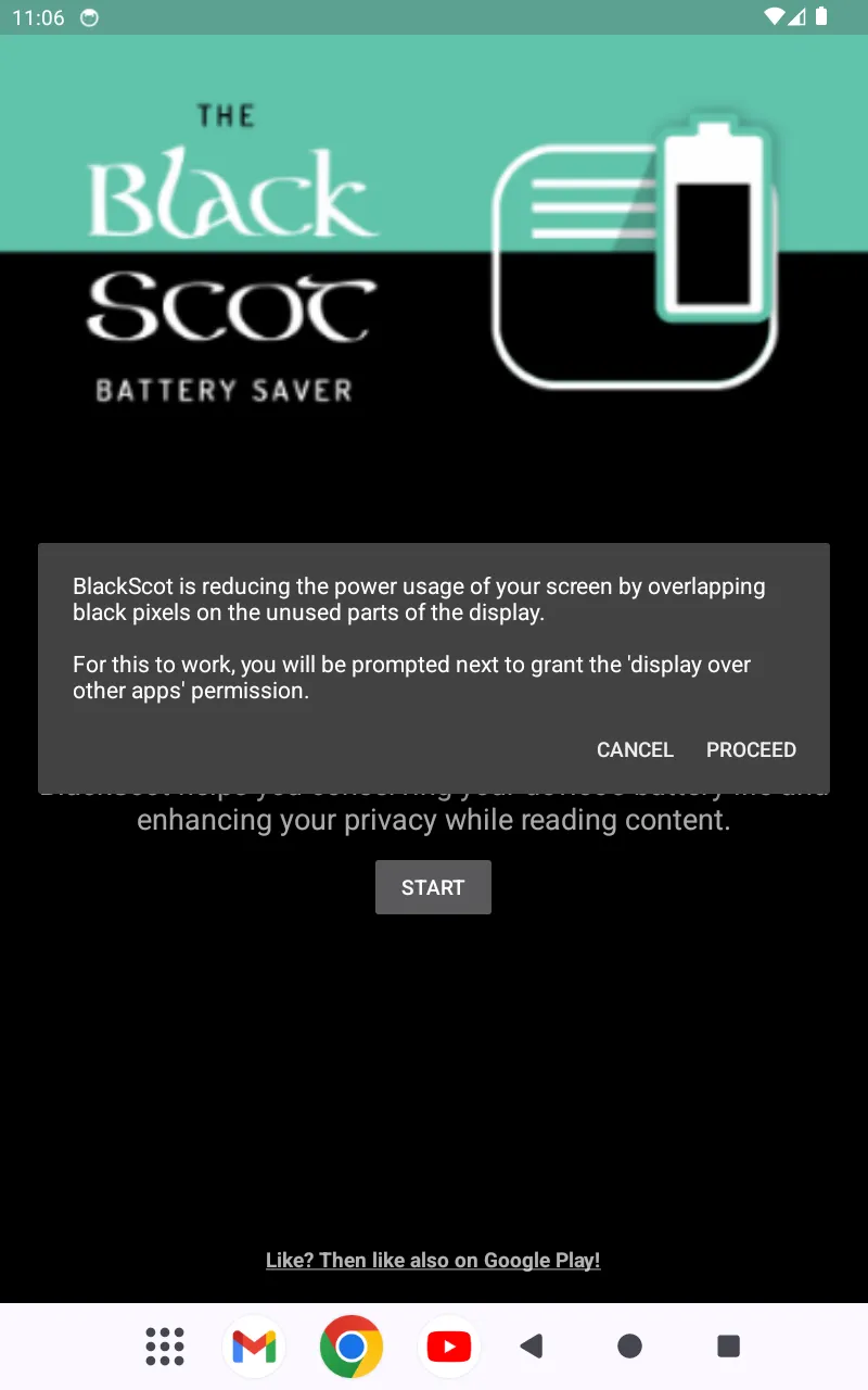 BlackScot screen battery saver | Indus Appstore | Screenshot