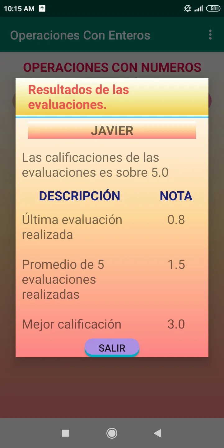 Operaciones Con Enteros | Indus Appstore | Screenshot