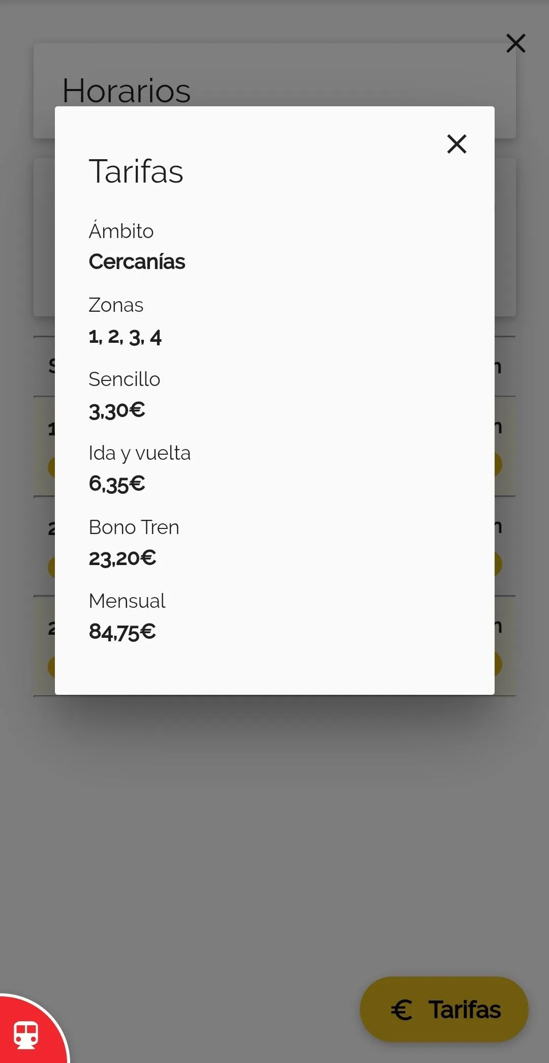 Horarios Tren, Cercanías, Feve | Indus Appstore | Screenshot