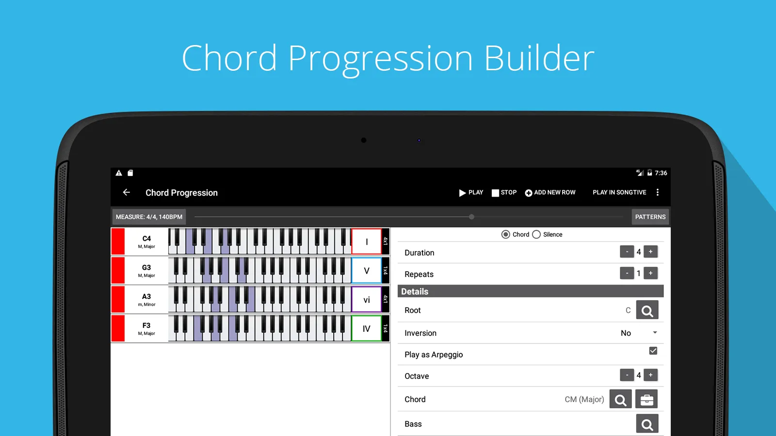 Piano Chord, Scale, Progressio | Indus Appstore | Screenshot