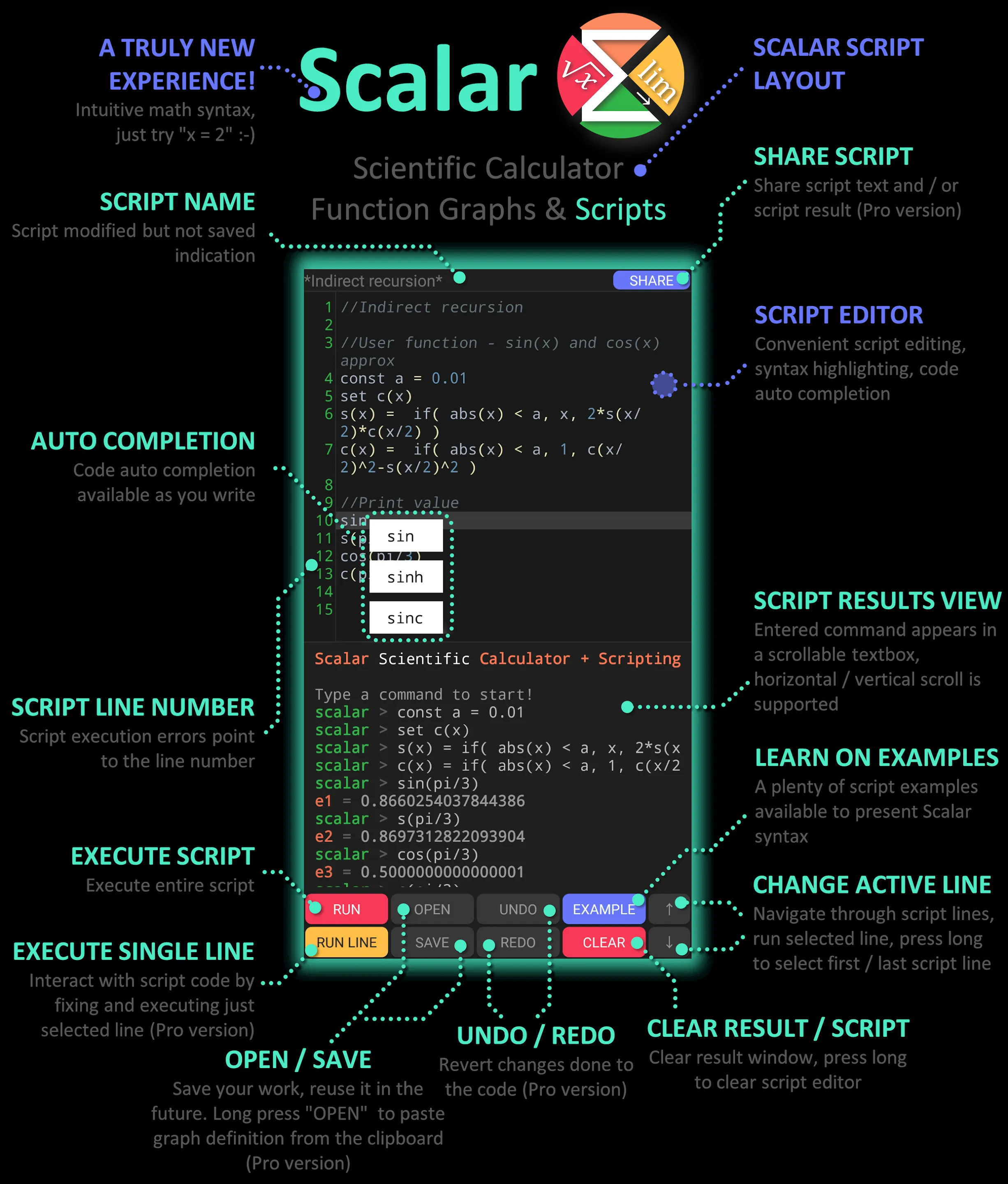 Scientific Calculator Scalar | Indus Appstore | Screenshot