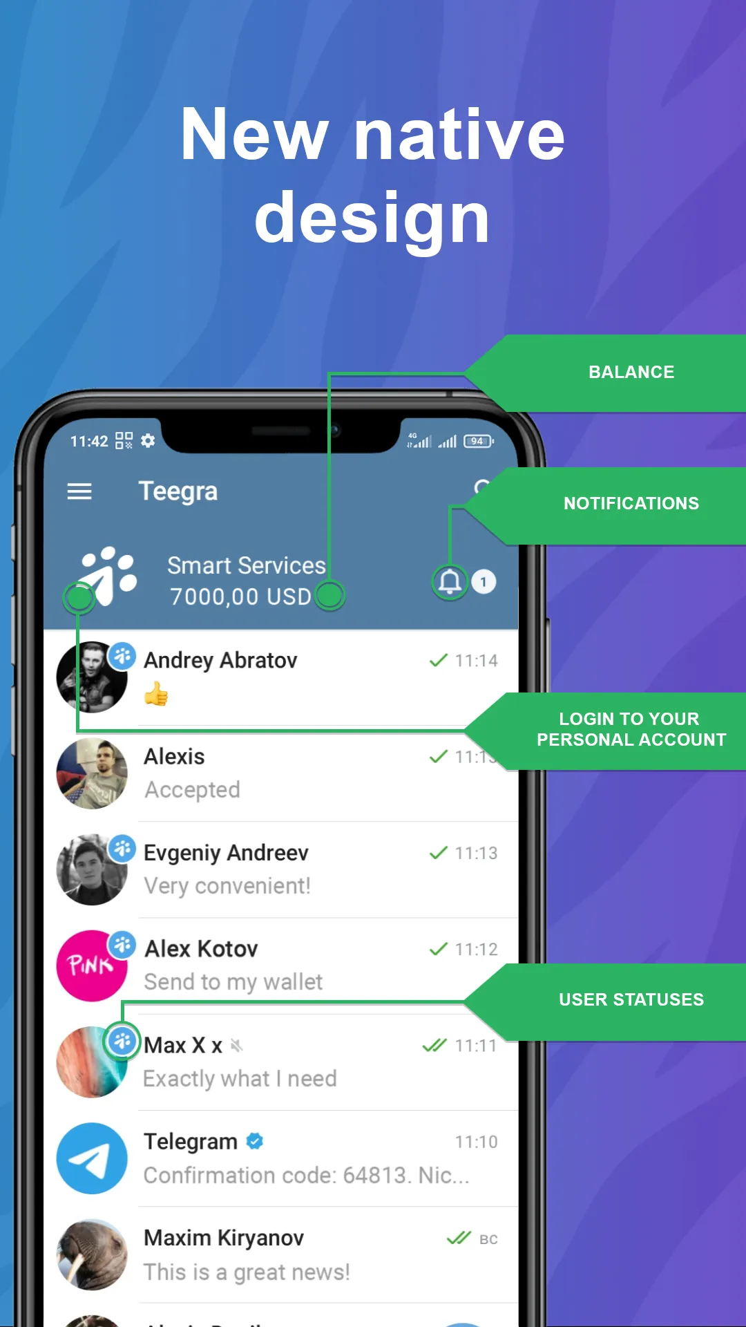 Teegra Messenger Crypto Wallet | Indus Appstore | Screenshot