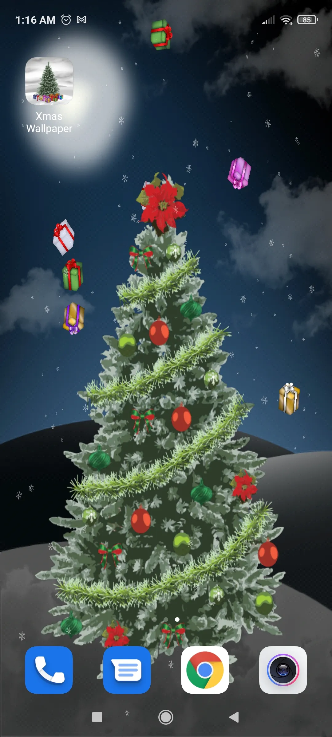 Christmas Tree Live Wallpaper | Indus Appstore | Screenshot