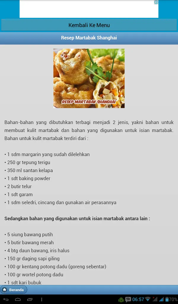 Kumpulan Resep Martabak | Indus Appstore | Screenshot