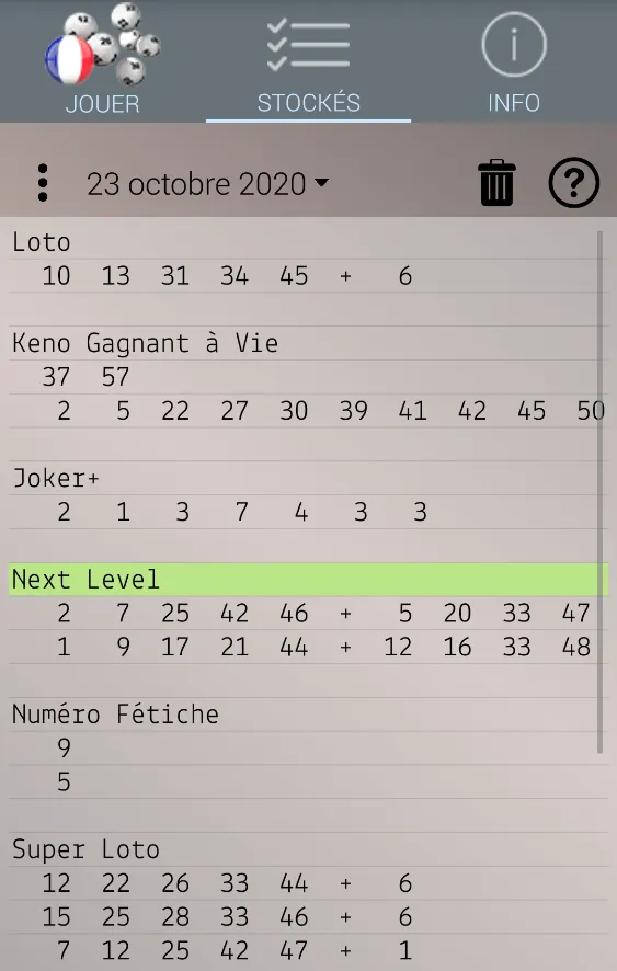 Loto France: Algorithme | Indus Appstore | Screenshot